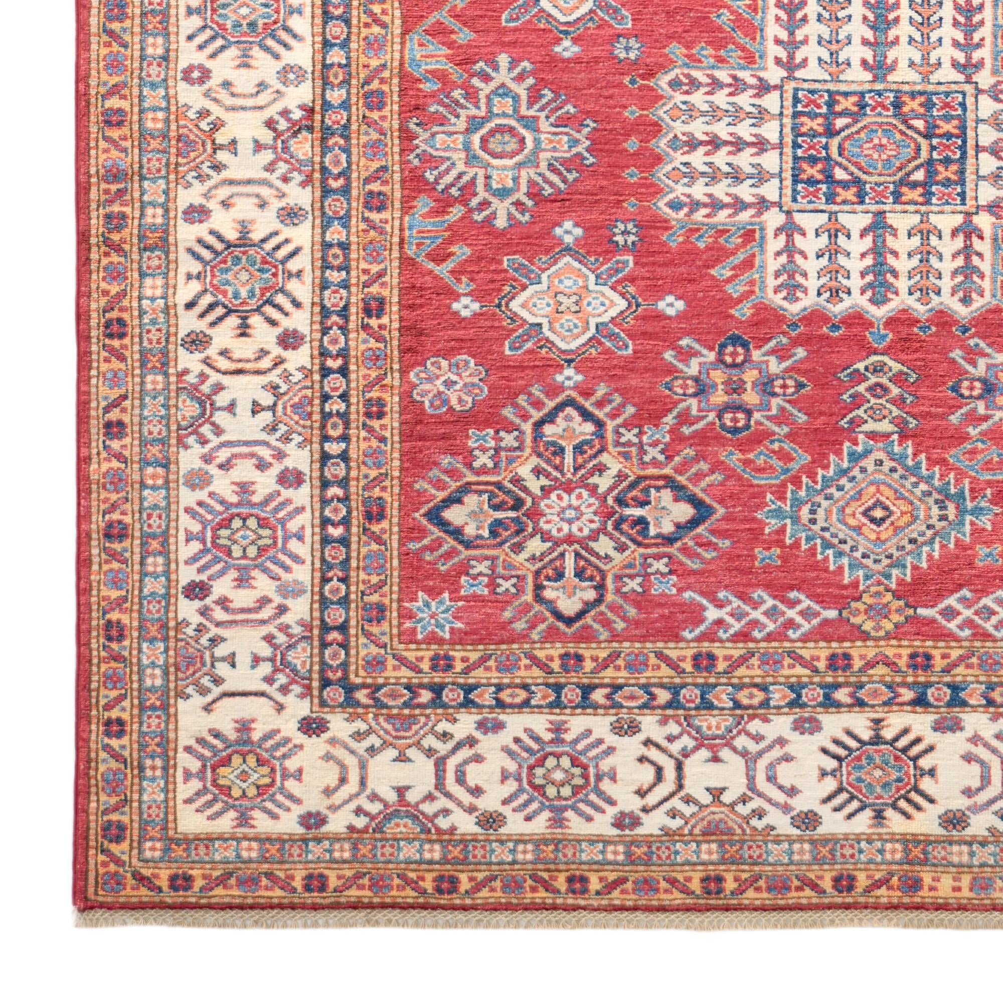 6' 1 x 6' 3 Hand Knotted Kazak Square Rug