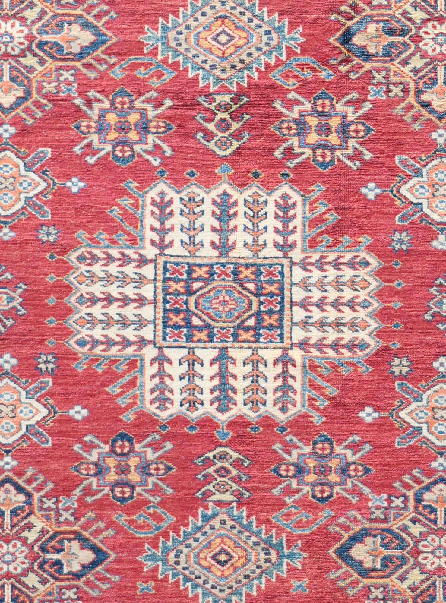 6' 1 x 6' 3 Hand Knotted Kazak Square Rug