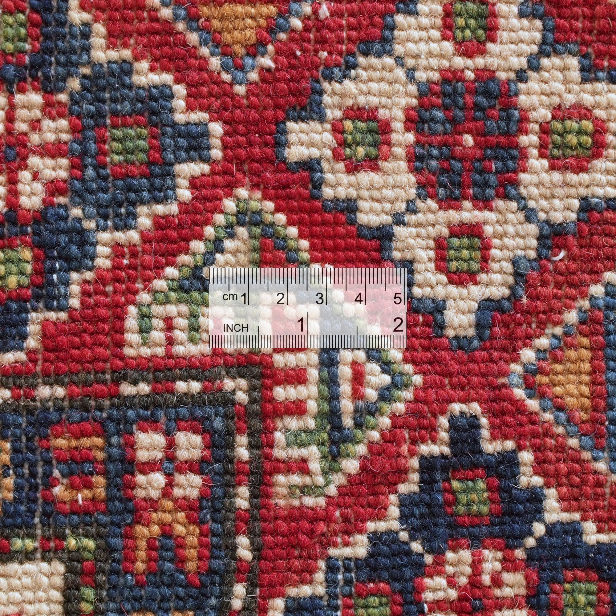 Detail image 9 of 10: 4' 10 x 4' 11 Hand Knotted Kazak Square Rug
