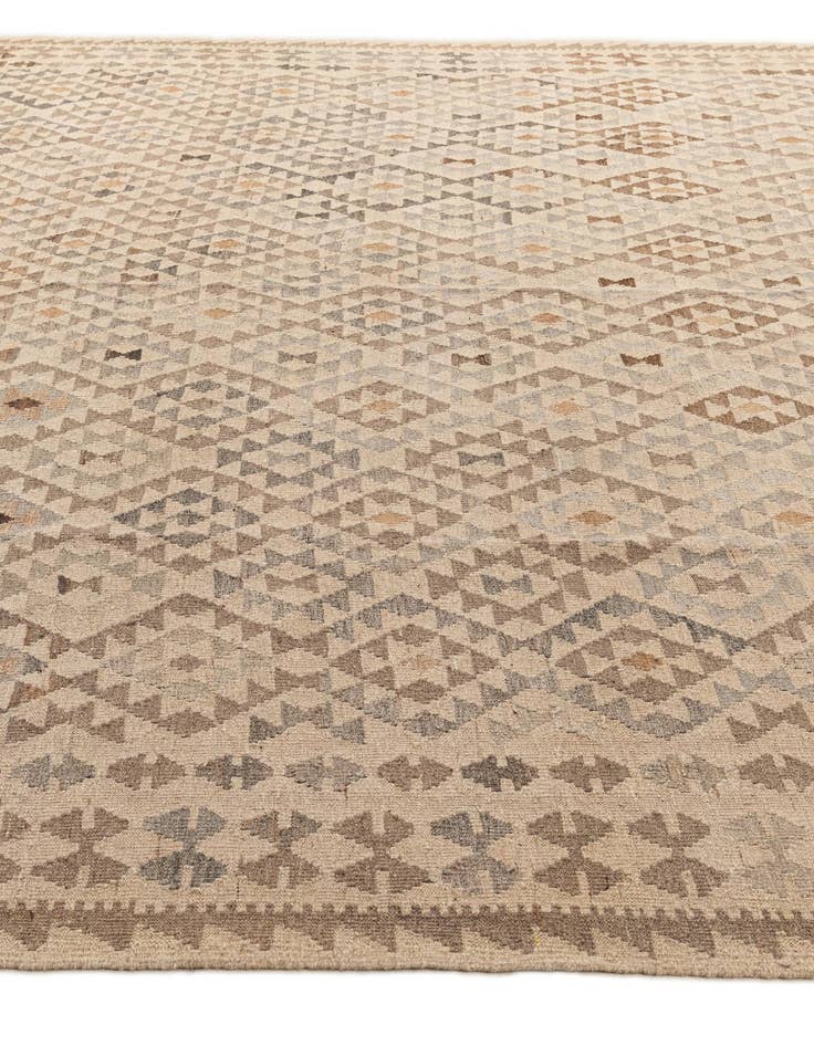 Detail image of 9' 10 x 10' 3  Hand Woven Kilim Maymana Wool Square Rug