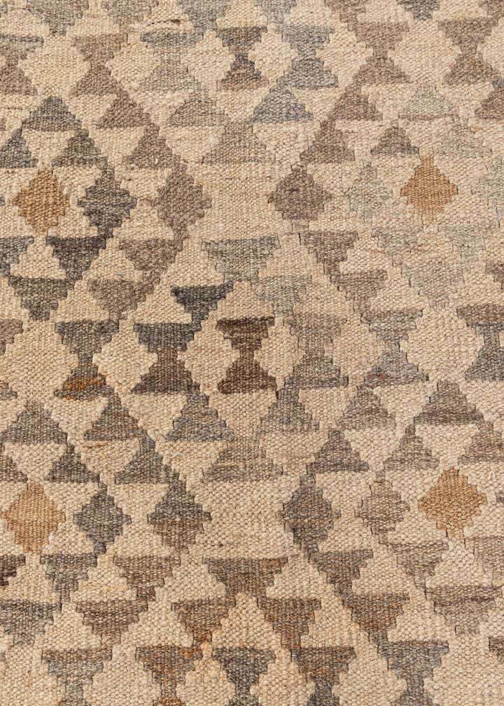 9' 10 x 10' 3 Hand Woven Kilim Maymana Wool Square Rug