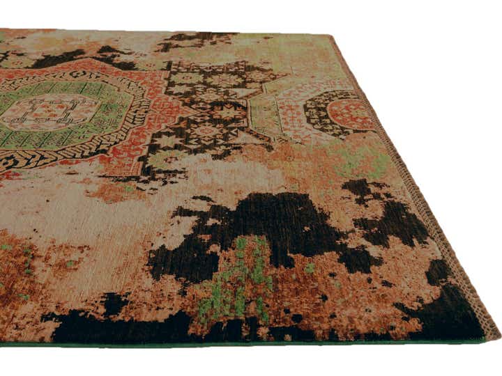 5' 10 x 6' 4 Hand Knotted Mamluk Ziegler Square Rug