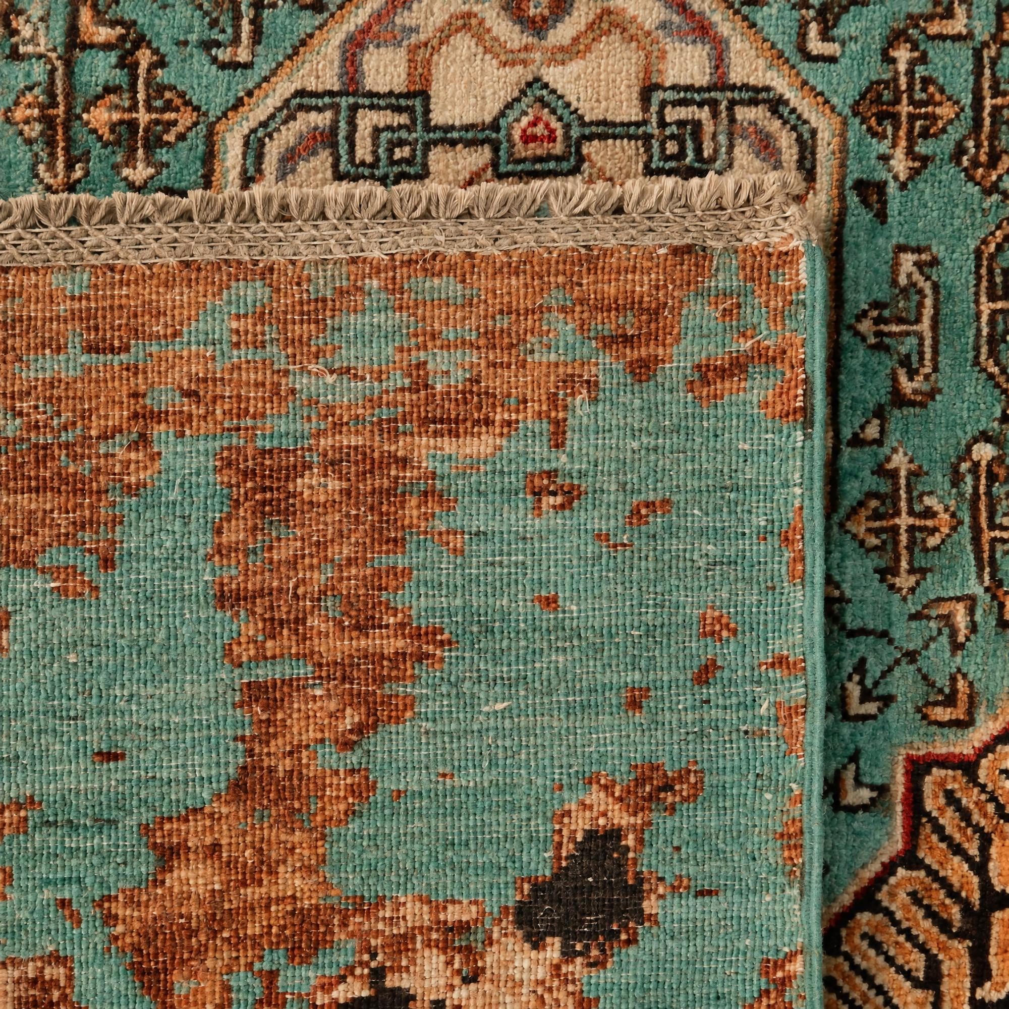 180cm x 190cm Hand Knotted Mamluk Ziegler Square Rug