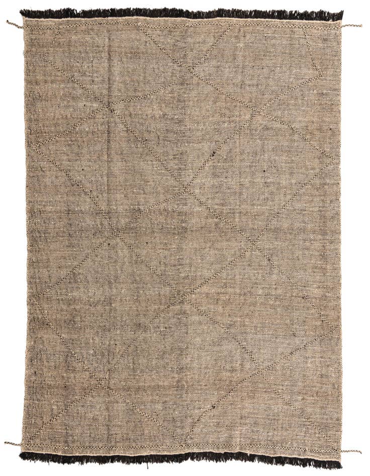 Detail image of 8' 8 x 9' 3 Hand Knotted Moroccan Wool Square Rug