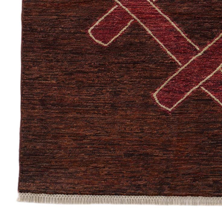 Detail image of 4' x 4' 3 Hand Knotted Ziegler Modern Square Rug