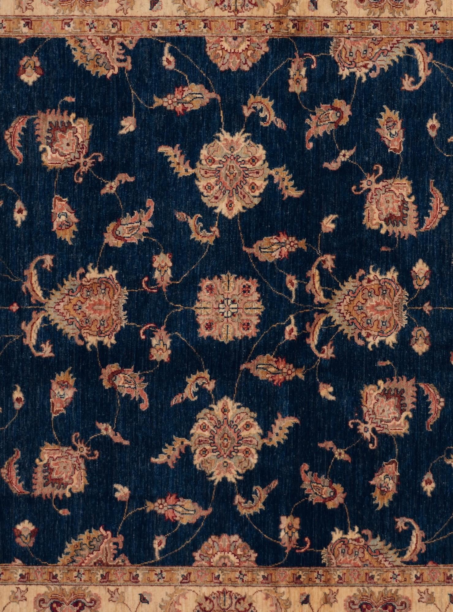 6' 7 x 6' 9 Hand Knotted Ziegler Square Rug