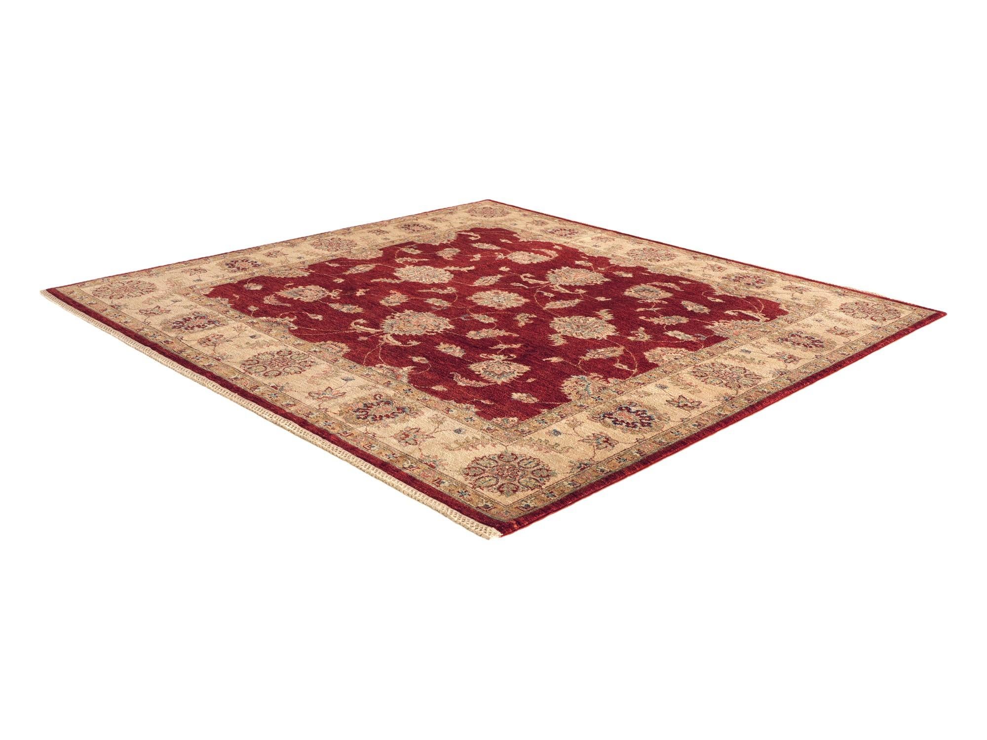 Detail image 4 of 10: 6' 8 x 6' 9 Hand Knotted Ziegler Square Rug