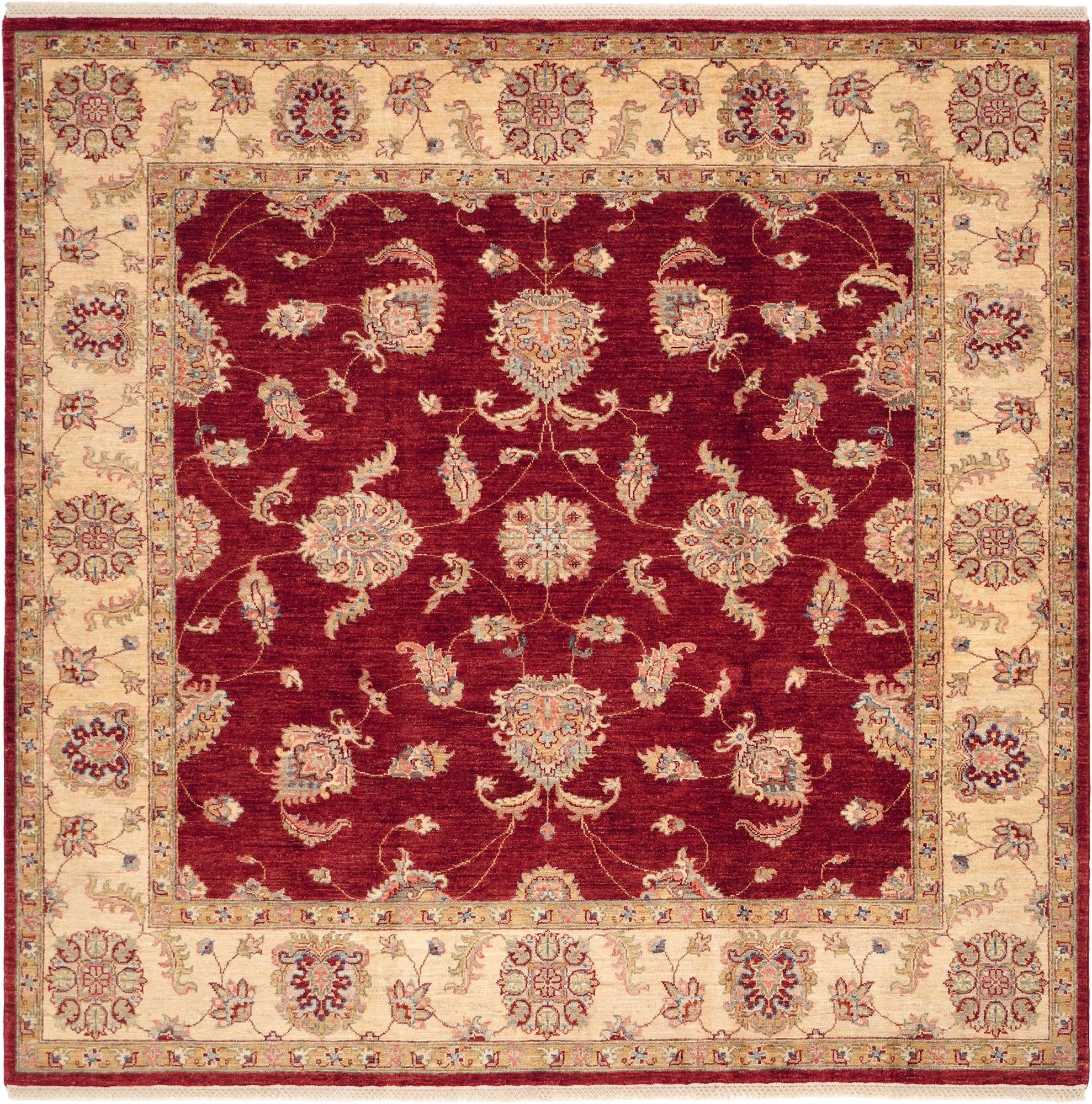 Detail image 2 of 10: 6' 8 x 6' 9 Hand Knotted Ziegler Square Rug