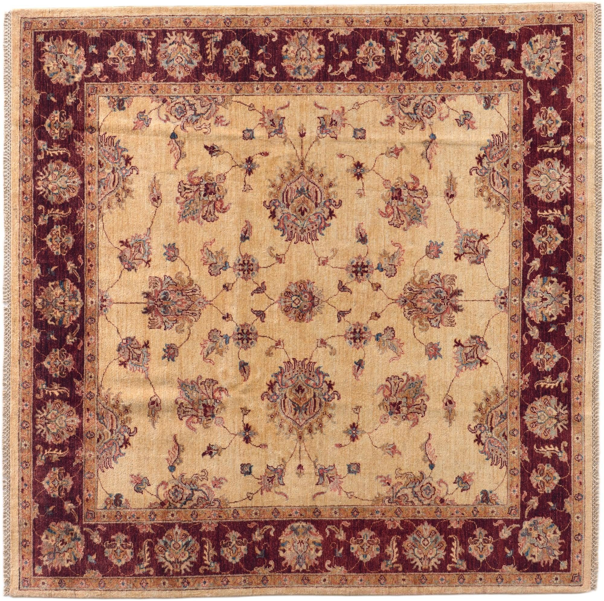 Detail image 2 of 10: 6' 8 x 6' 9 Hand Knotted Ziegler Square Rug