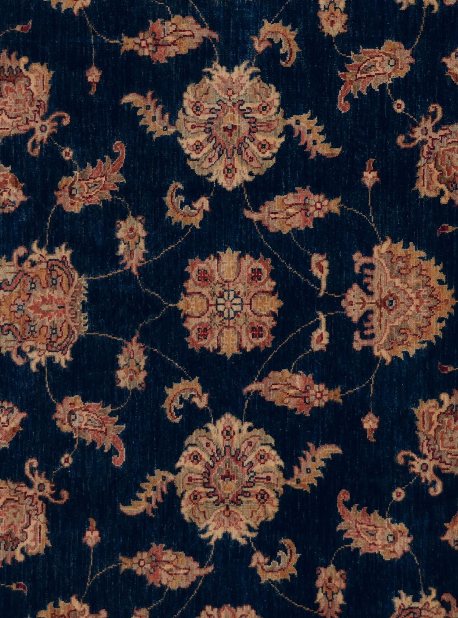 5' 11 x 6' Hand Knotted Ziegler Square Rug
