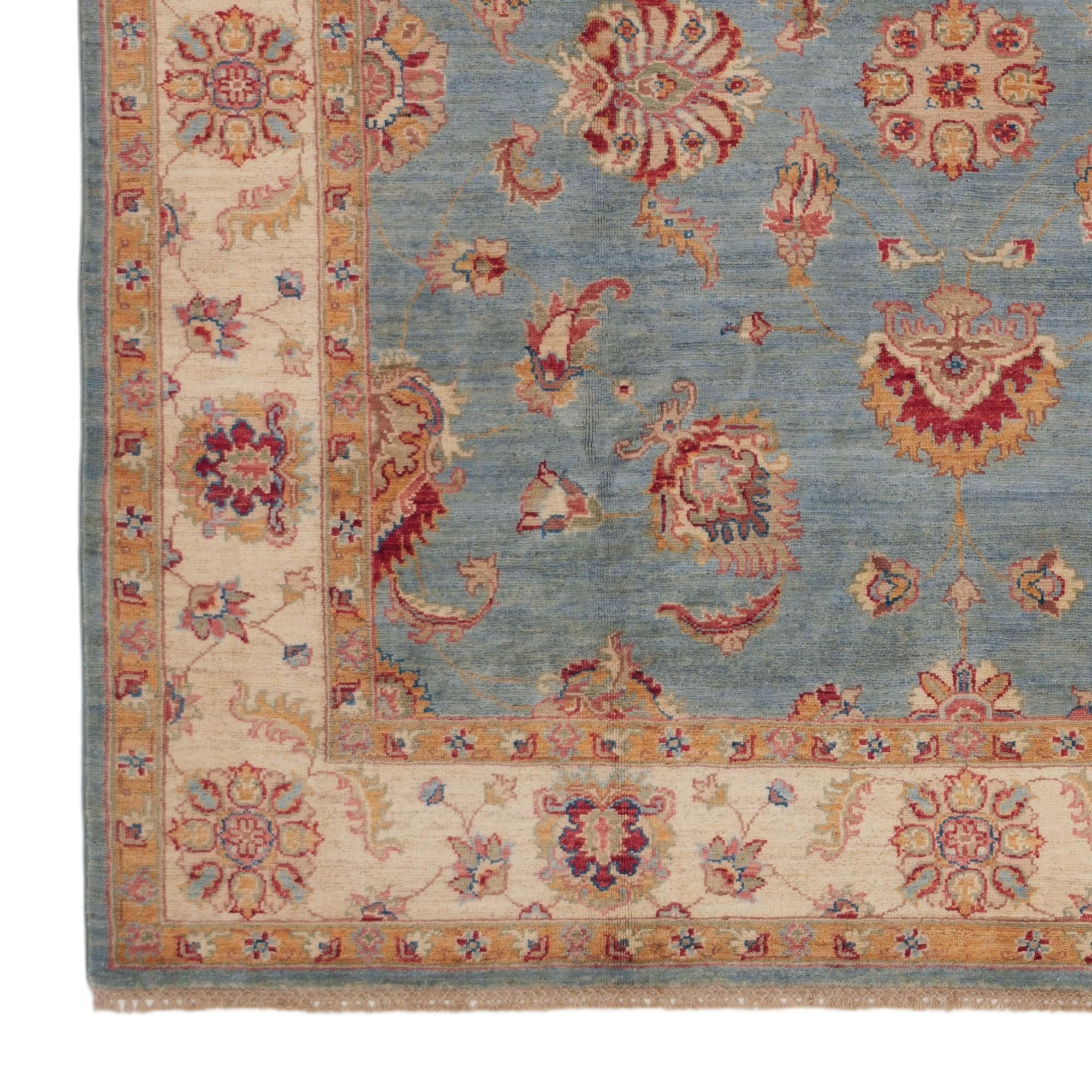 6' x 6' 1 Hand Knotted Ziegler Square Rug