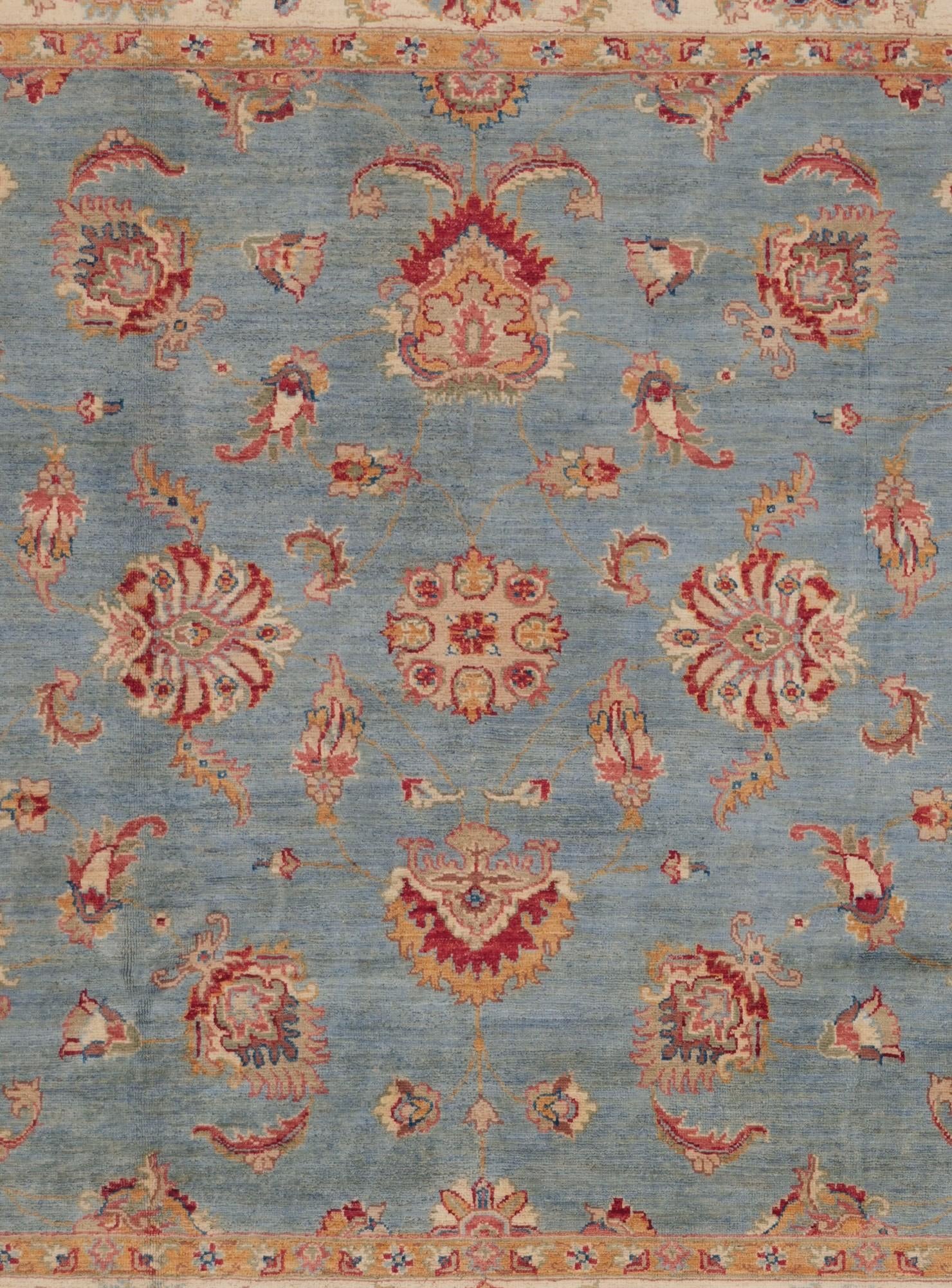 6' x 6' 1 Hand Knotted Ziegler Square Rug