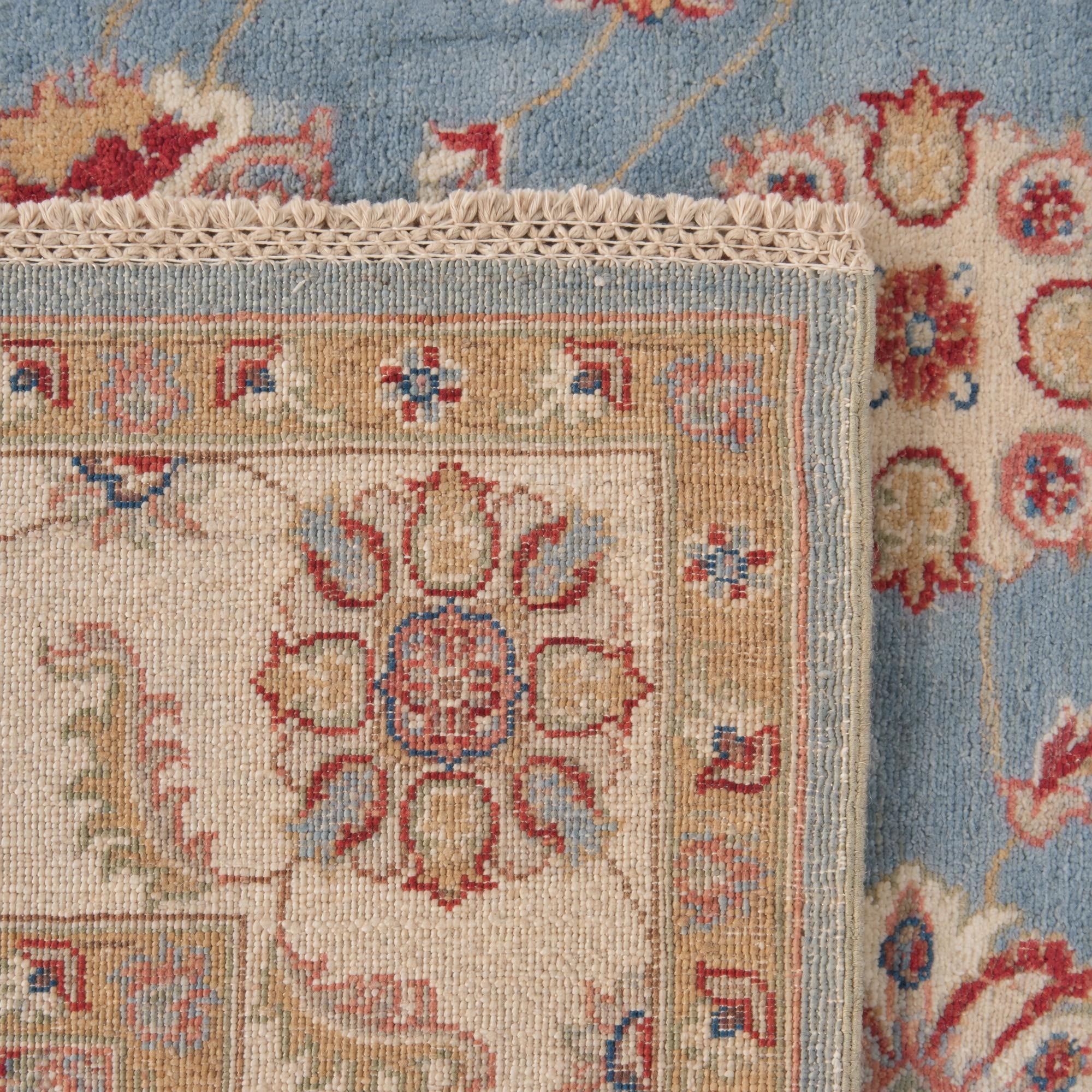 185cm x 185cm Hand Knotted Ziegler Square Rug