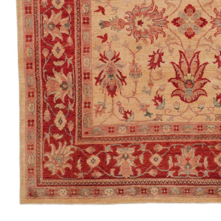 Detail image of 6' 5 x 6' 9 Hand Knotted Ziegler Square Rug