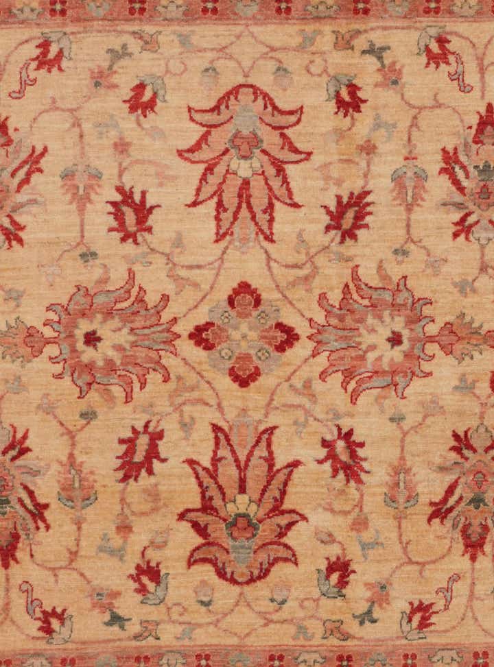 6' 5 x 6' 9 Hand Knotted Ziegler Square Rug