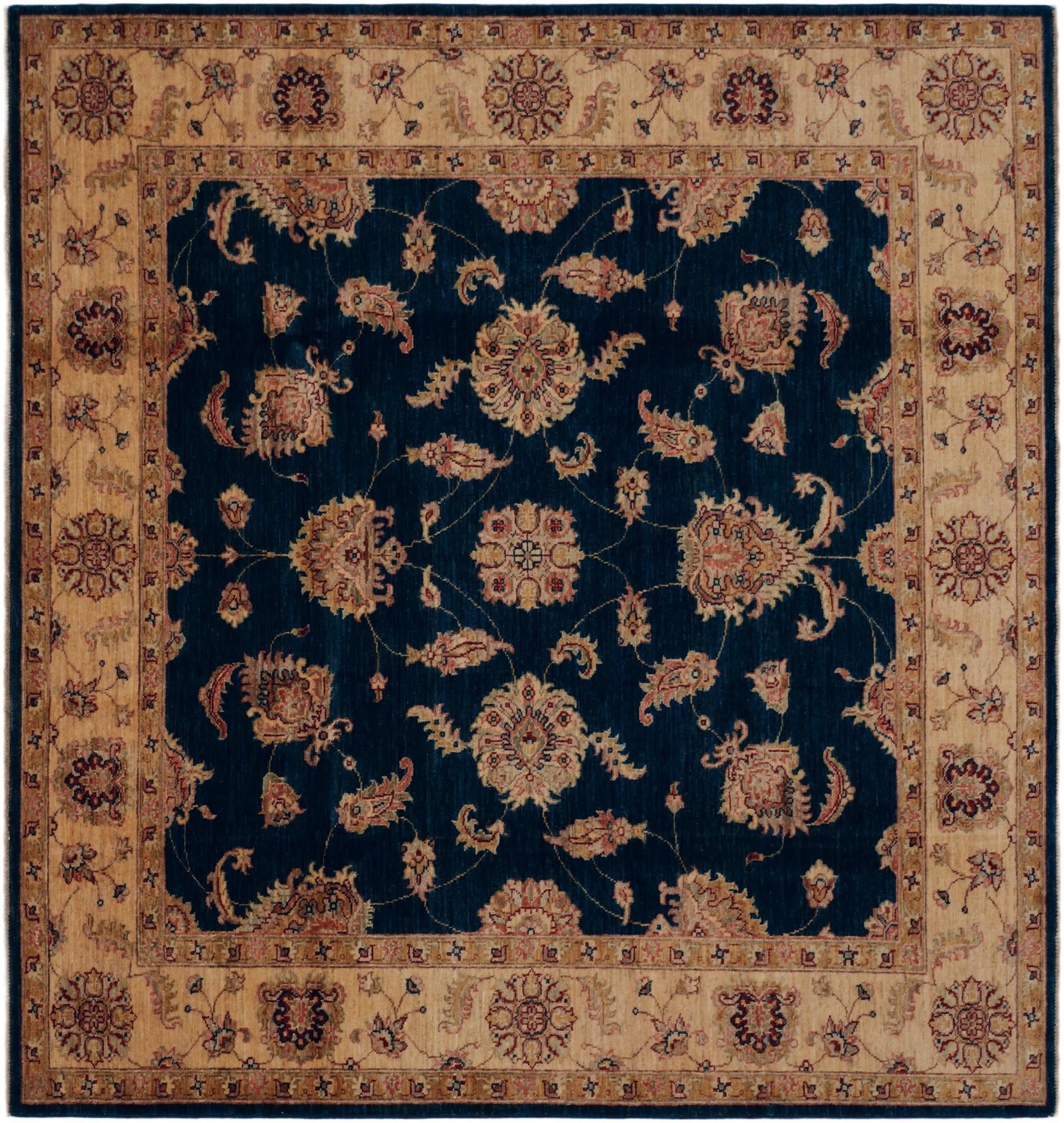 5' 11 x 6' 3 Hand Knotted Ziegler Square Rug