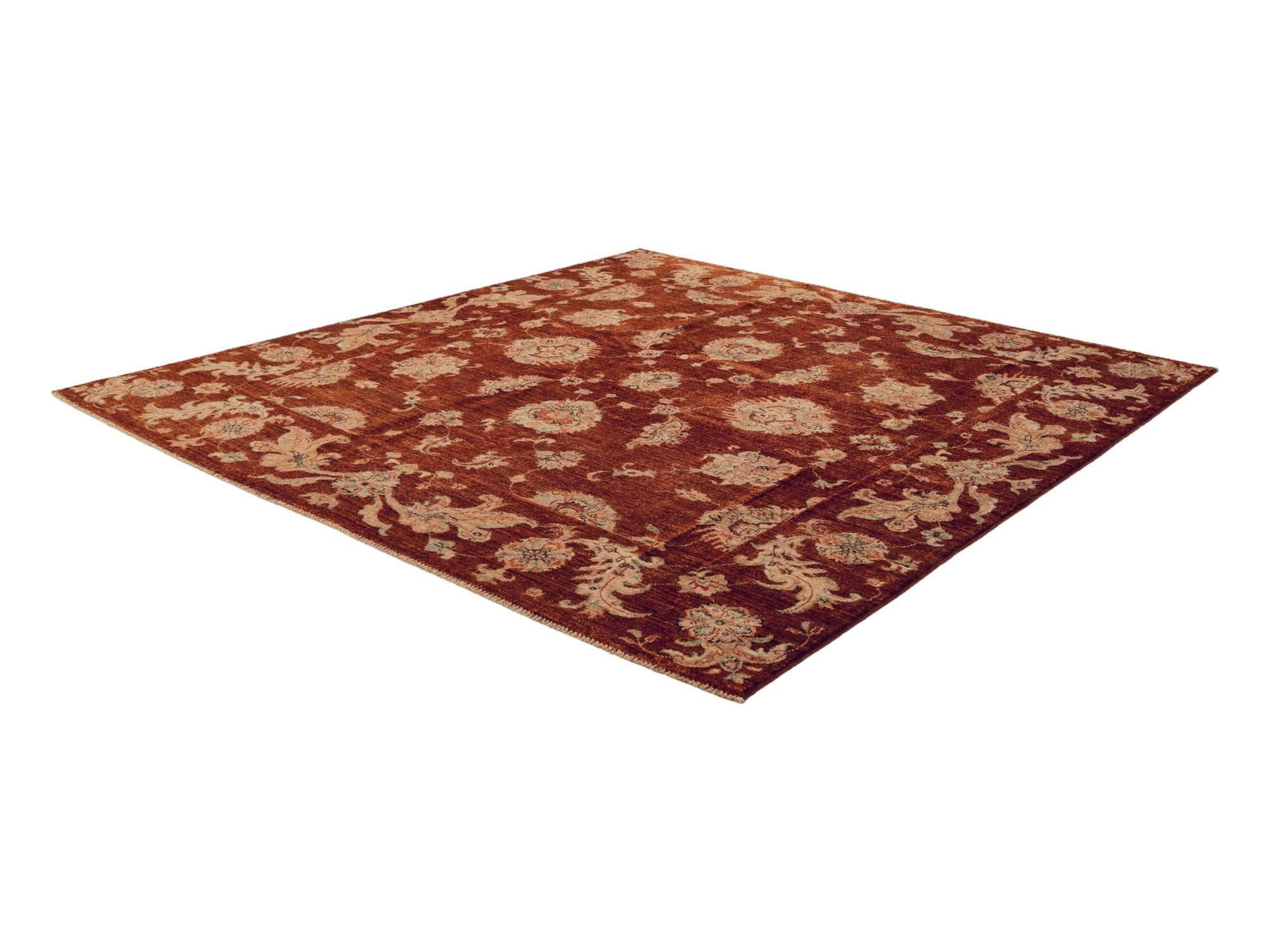 6' 6 x 6' 8 Hand Knotted Ziegler Square Rug