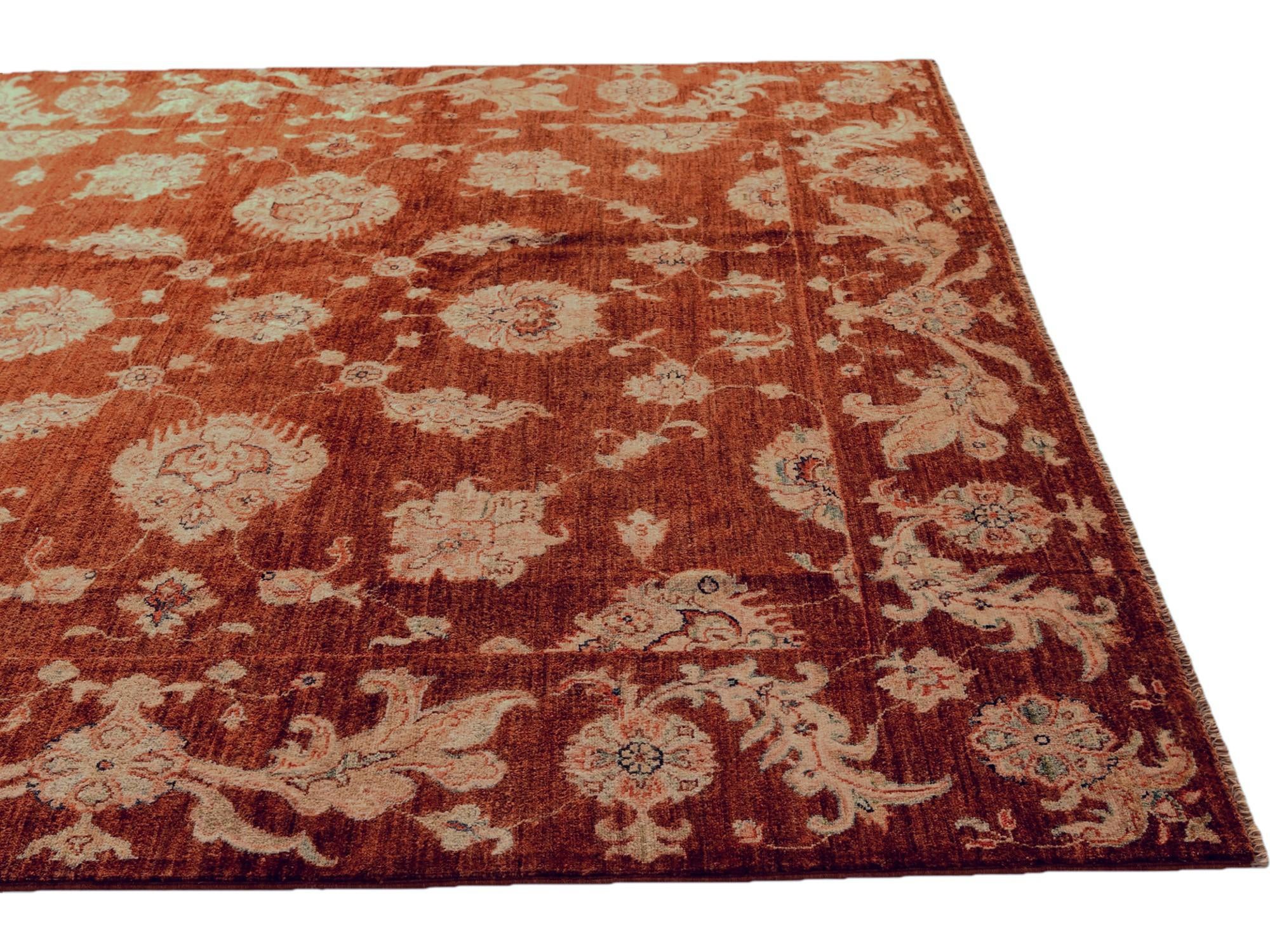 6' 6 x 6' 8 Hand Knotted Ziegler Square Rug