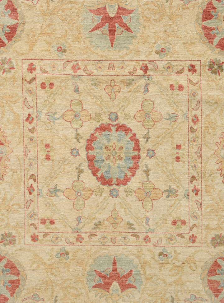 6' x 6' Hand Knotted Ziegler Square Rug