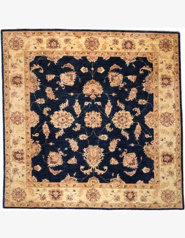 5' 9 x 5' 10 Hand Knotted Ziegler Square Rug