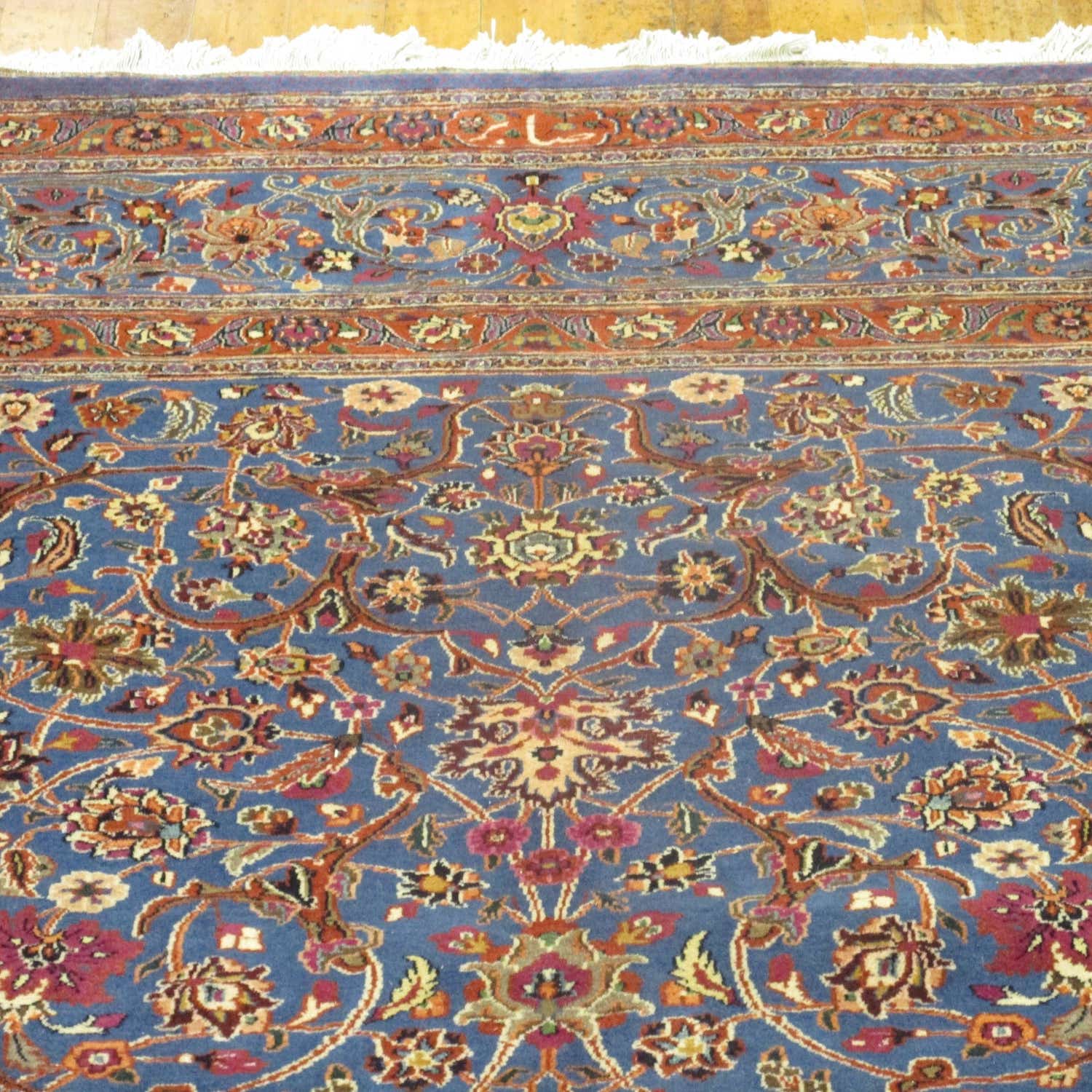Blue 10' 10 x 14' 1 Mashad Persian Rug eSaleRugs