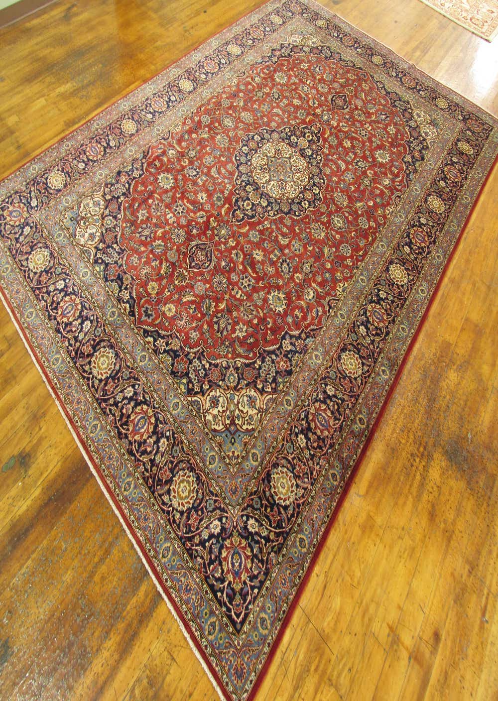 Red 9' 4 x 13' 7 Hand Knotted Kashan Persian Wool Rug eSaleRugs