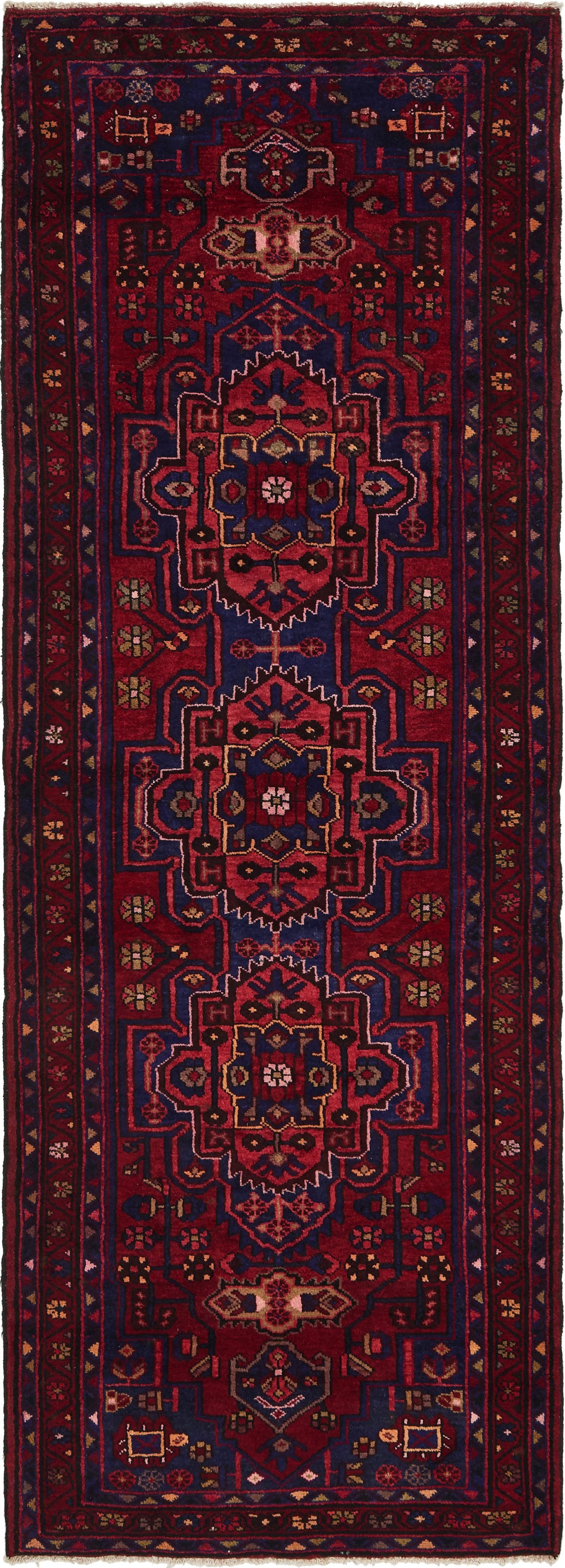 Red 3' 7 x 9' 9 Hamedan Persian Runner Rug eSaleRugs