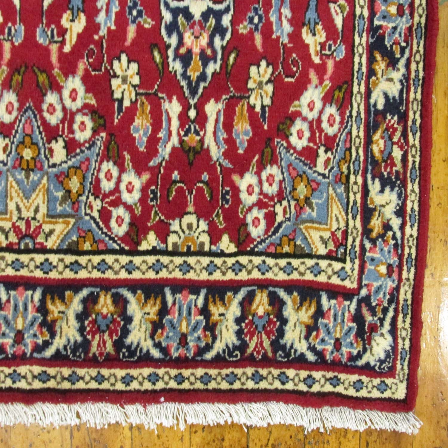 Red 5' 7 x 15' 5 Hand Knotted Isfahan Persian Wool Runner Rug eSaleRugs
