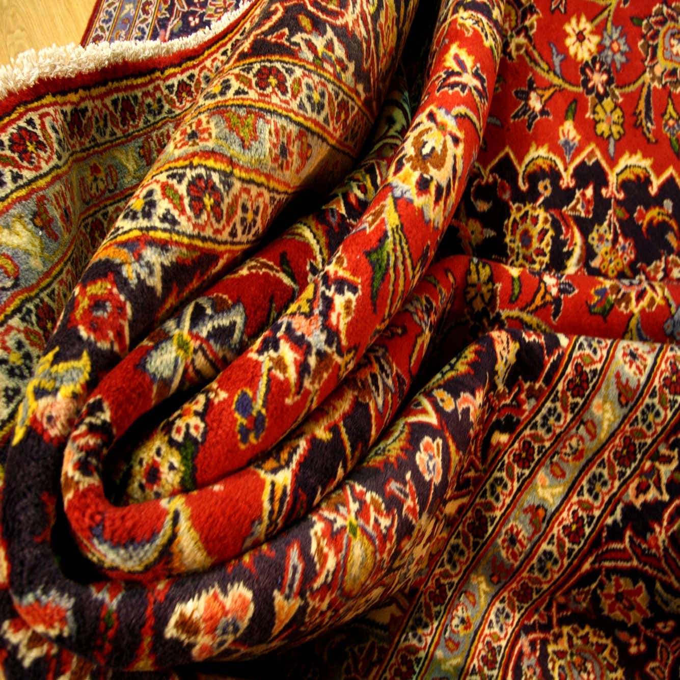 Red 8' x 11' 10 Hand Knotted Kashan Persian Wool Rug eSaleRugs