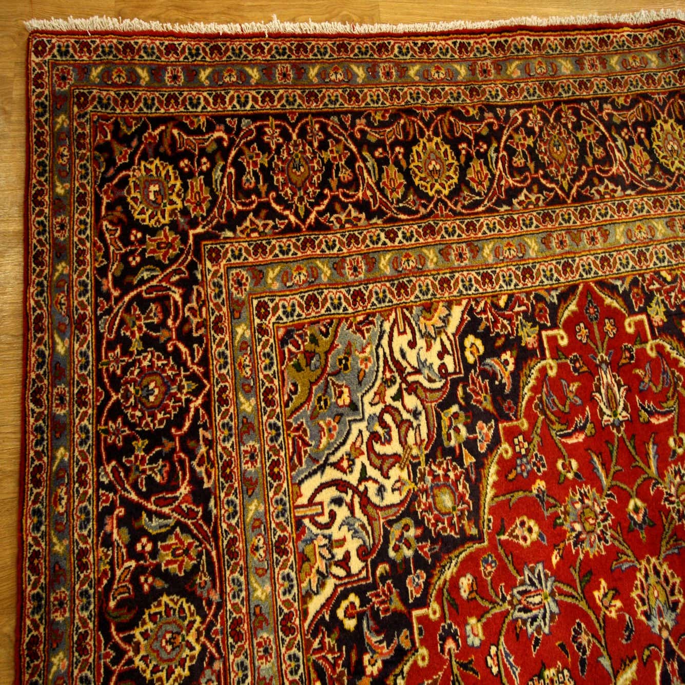 Red 8' x 11' 10 Hand Knotted Kashan Persian Wool Rug eSaleRugs