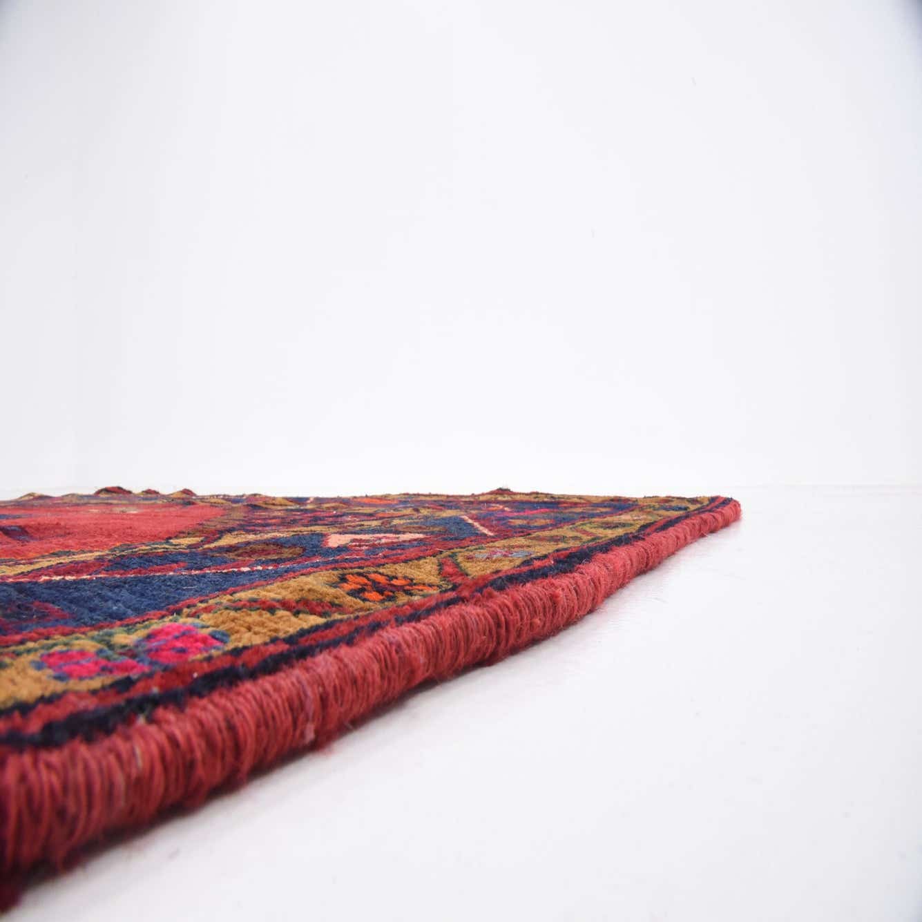 Red 5' 1 x 11' 4 Hand Knotted Hamedan Persian Wool Runner Rug eSaleRugs