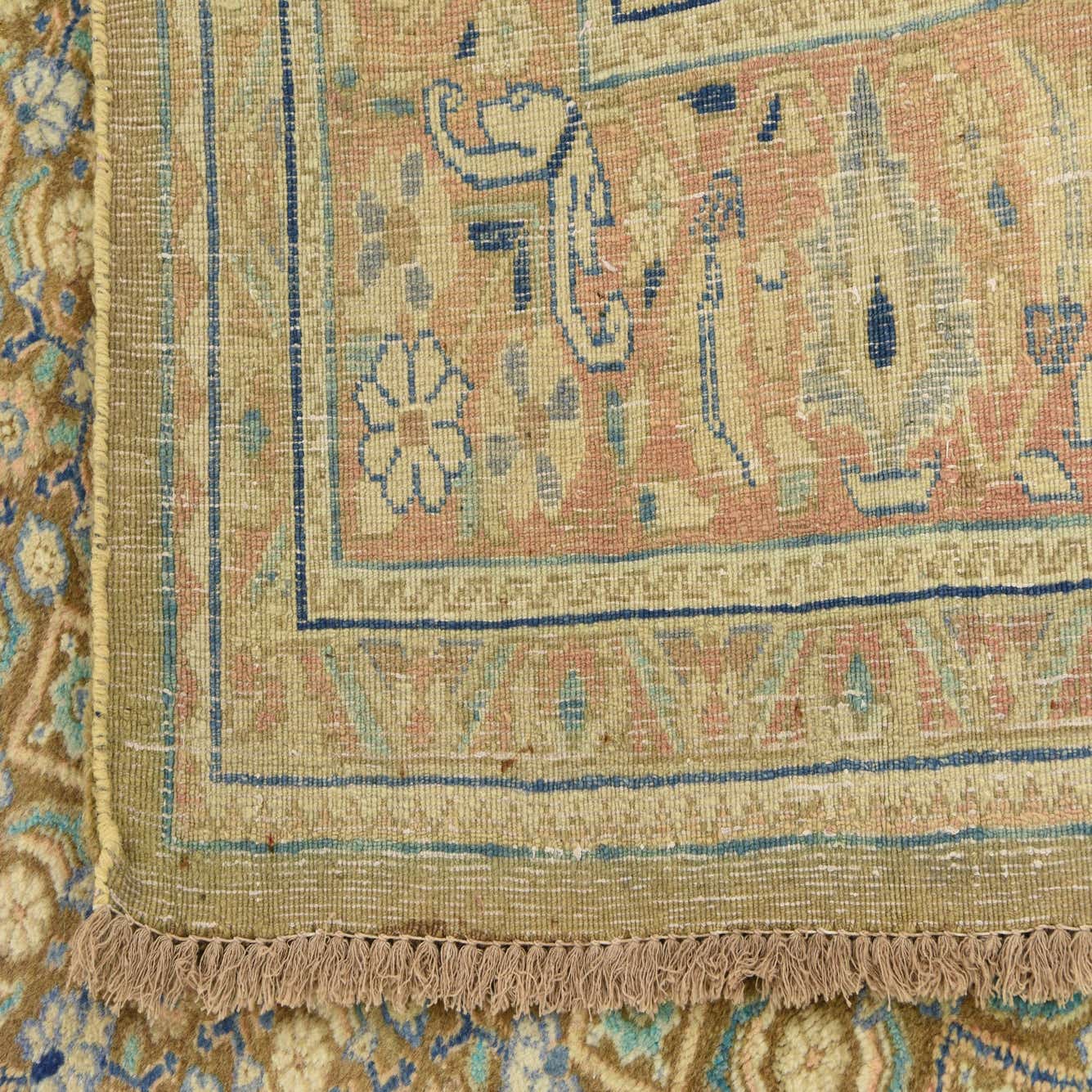 Olive 6' 6 x 10' 7 Hand Knotted Farahan Persian Wool Rug eSaleRugs