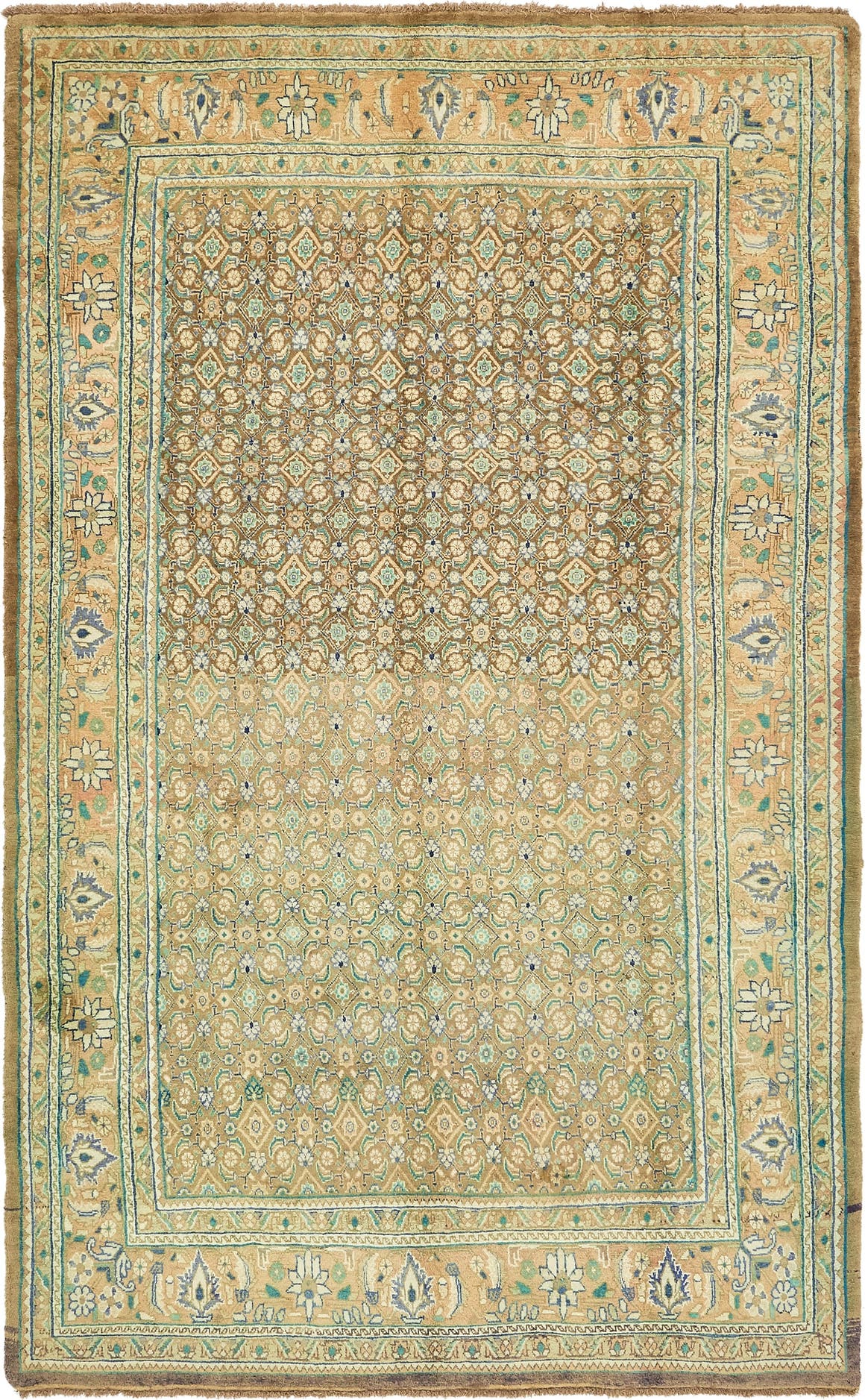 4'2” x 11’4” Hand Knotted Farahan Persian Wool Runner Rug