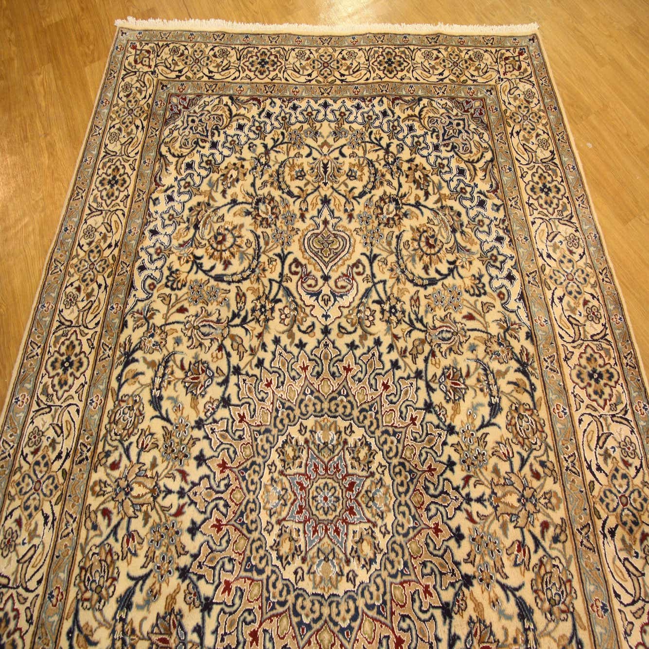 Ivory 6' 7 x 12' 10 Nain Persian Rug eSaleRugs