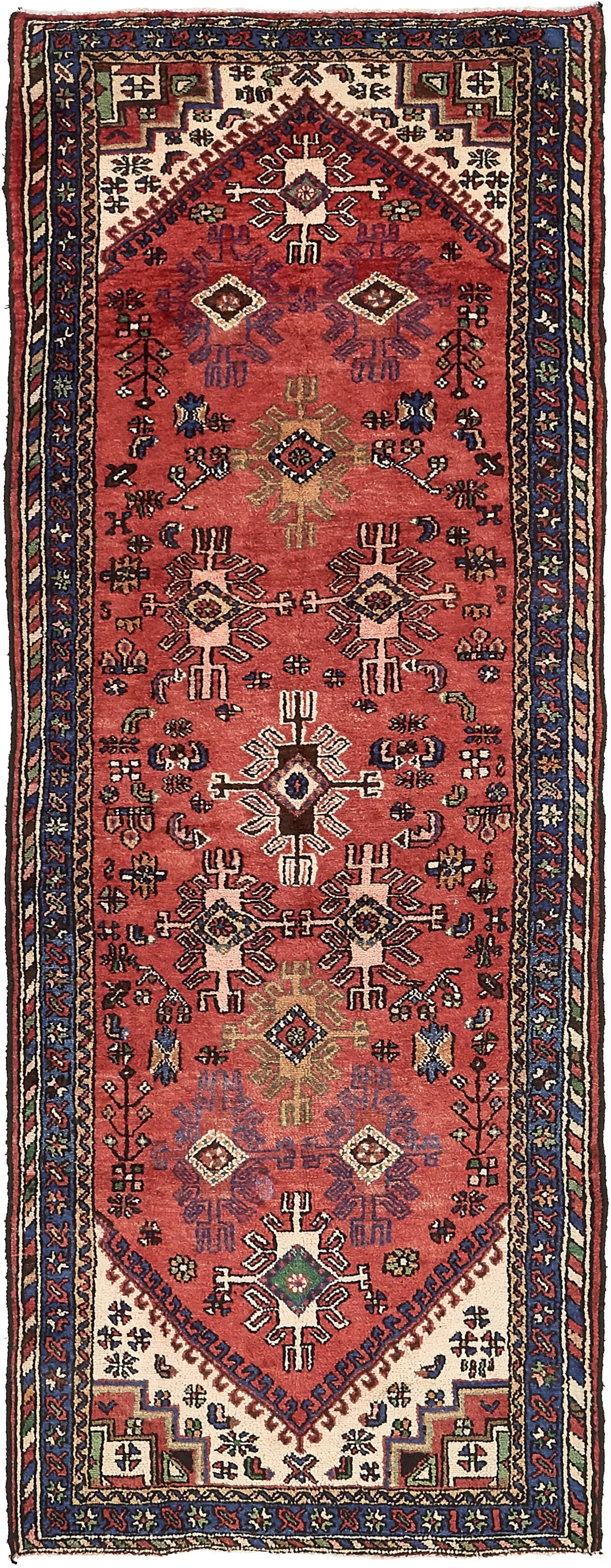 105cm x 270cm Hamedan Persian Runner ...