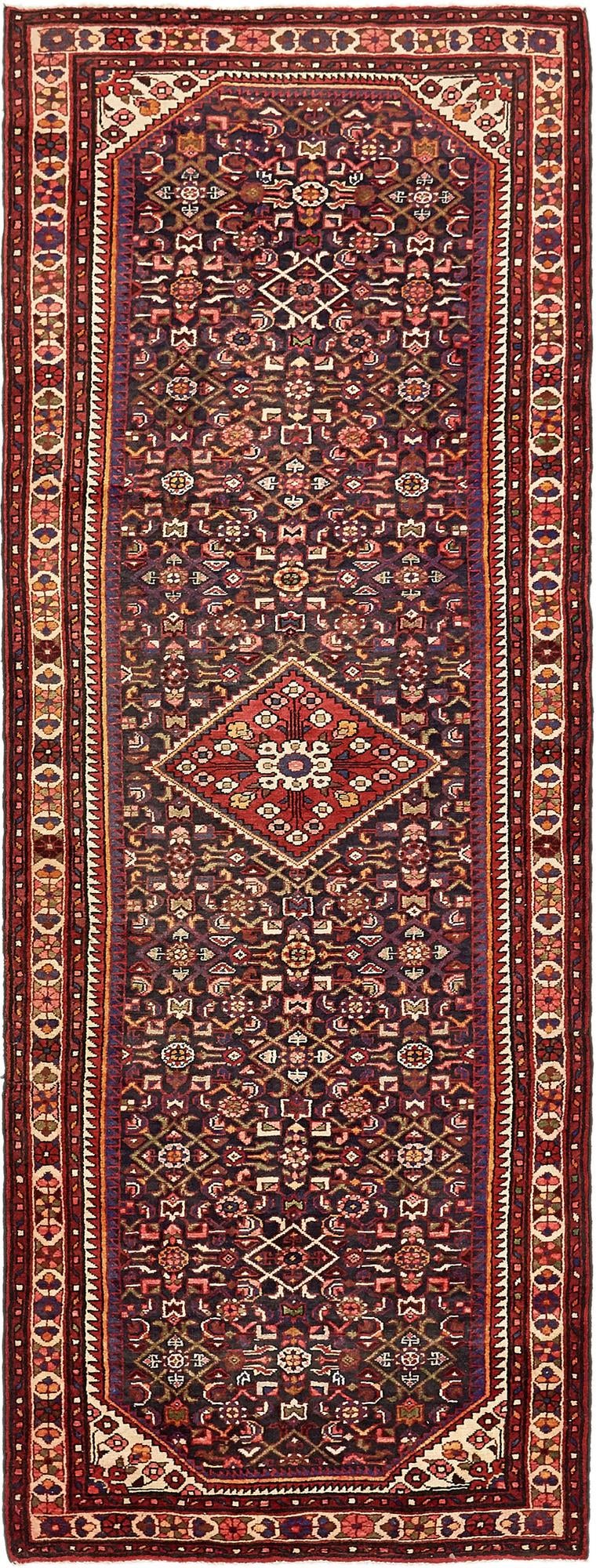 117cm x 348cm Hossainabad Persian Run...
