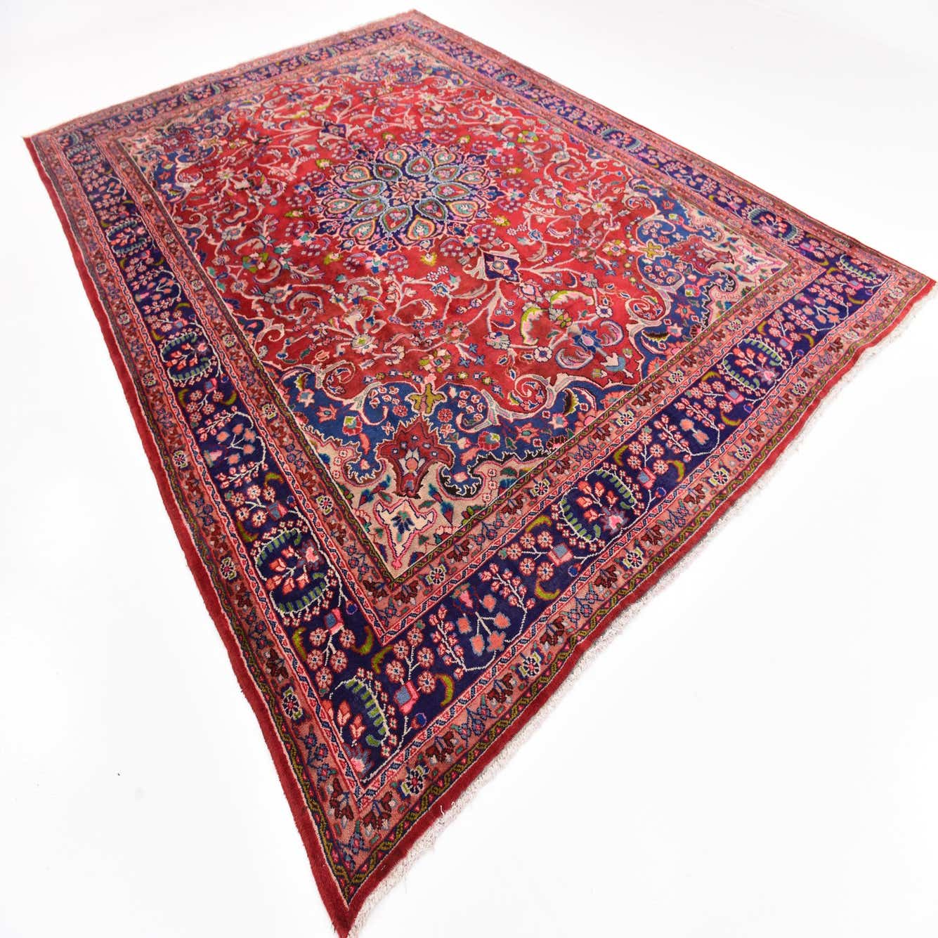 Red 9' 2 x 12' 6 Mashad Persian Rug eSaleRugs