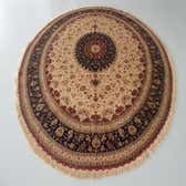 350cm x 400cm Qom Persian Oval Rug thumbnail