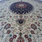 350cm x 400cm Qom Persian Oval Rug thumbnail