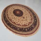 350cm x 400cm Qom Persian Oval Rug thumbnail