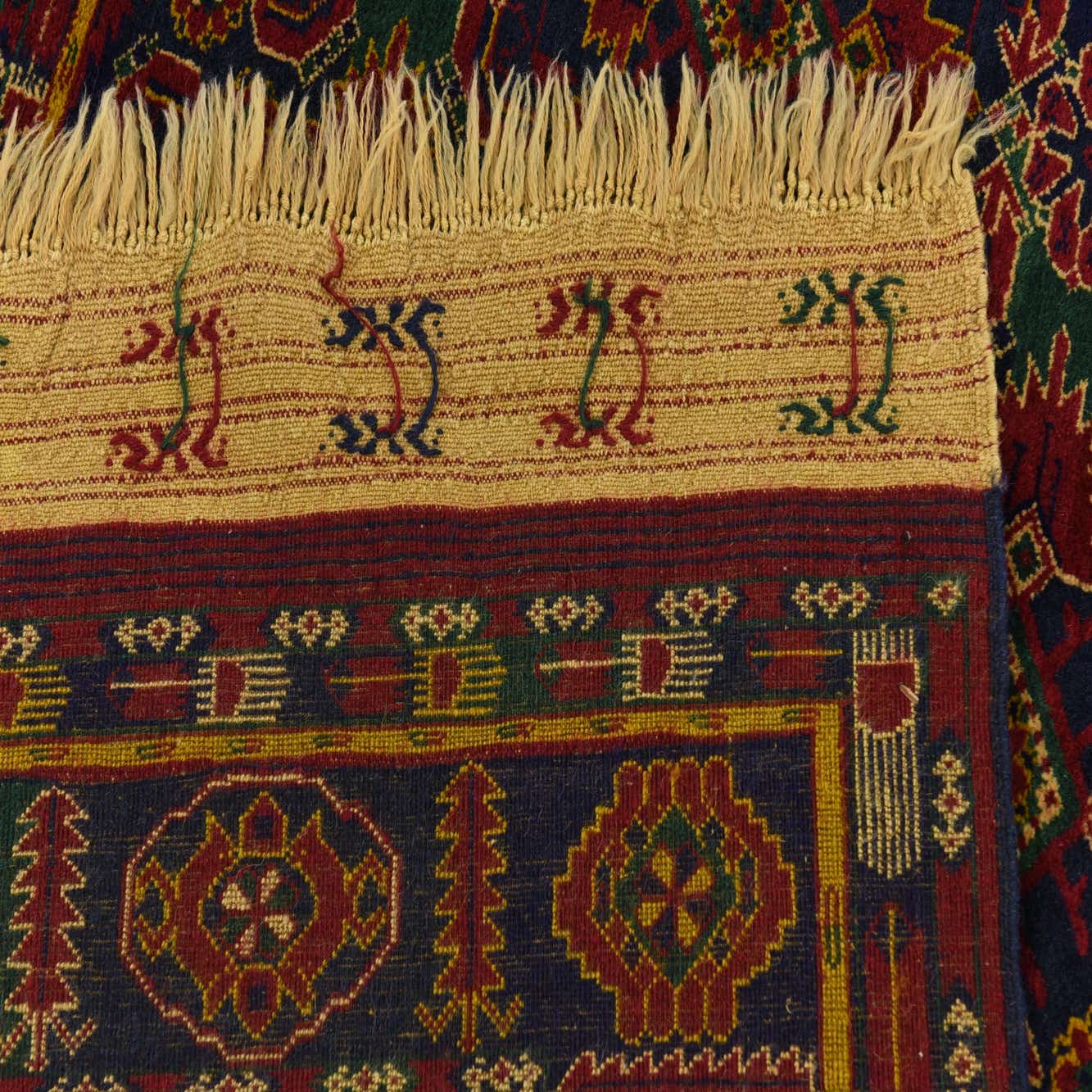 Navy Blue 7' x 11' 5 Hand Knotted Bokhara Oriental Wool Rug eSaleRugs