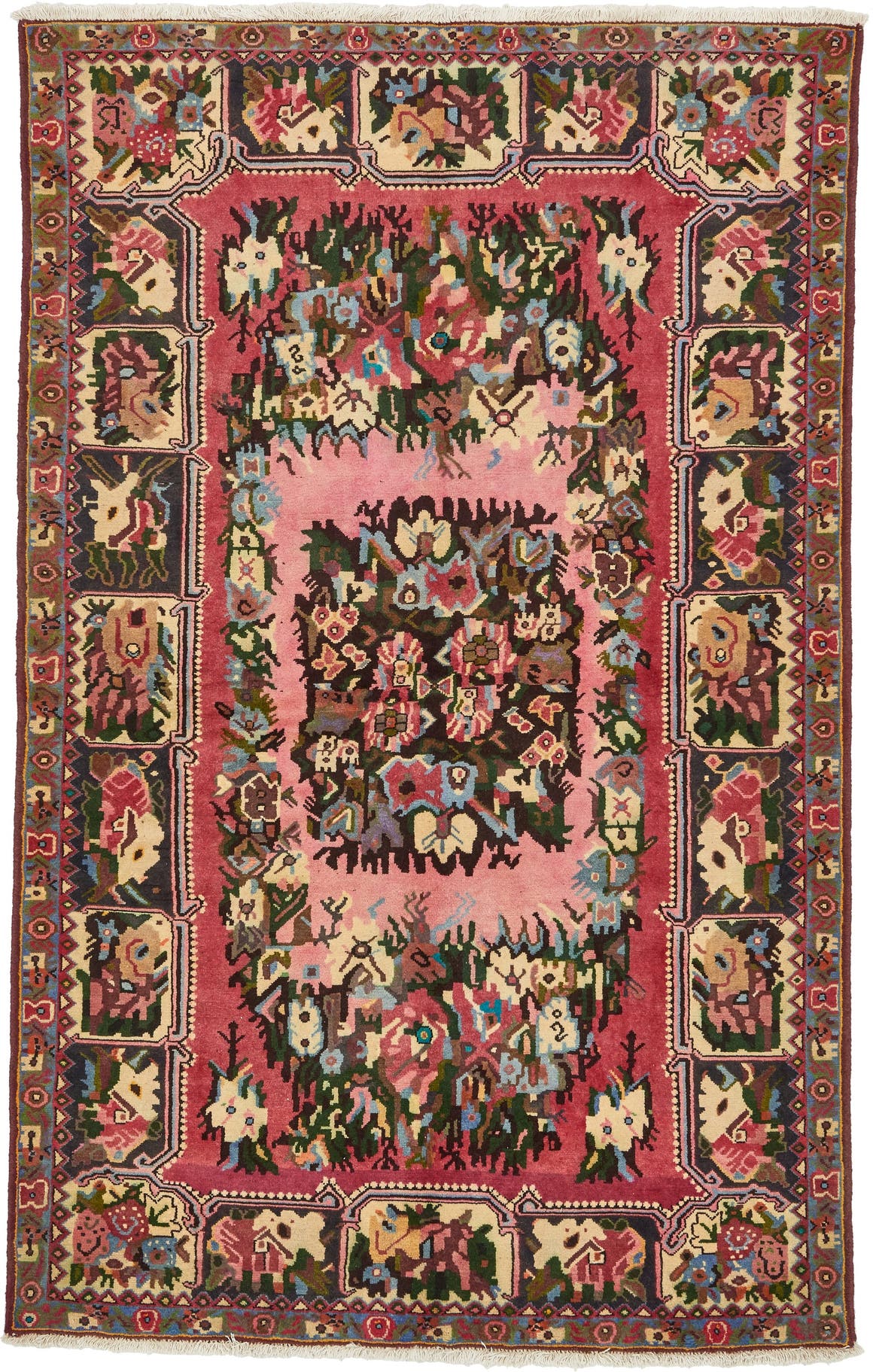 Red 5' x 8' Bakhtiar Persian Rug eSaleRugs