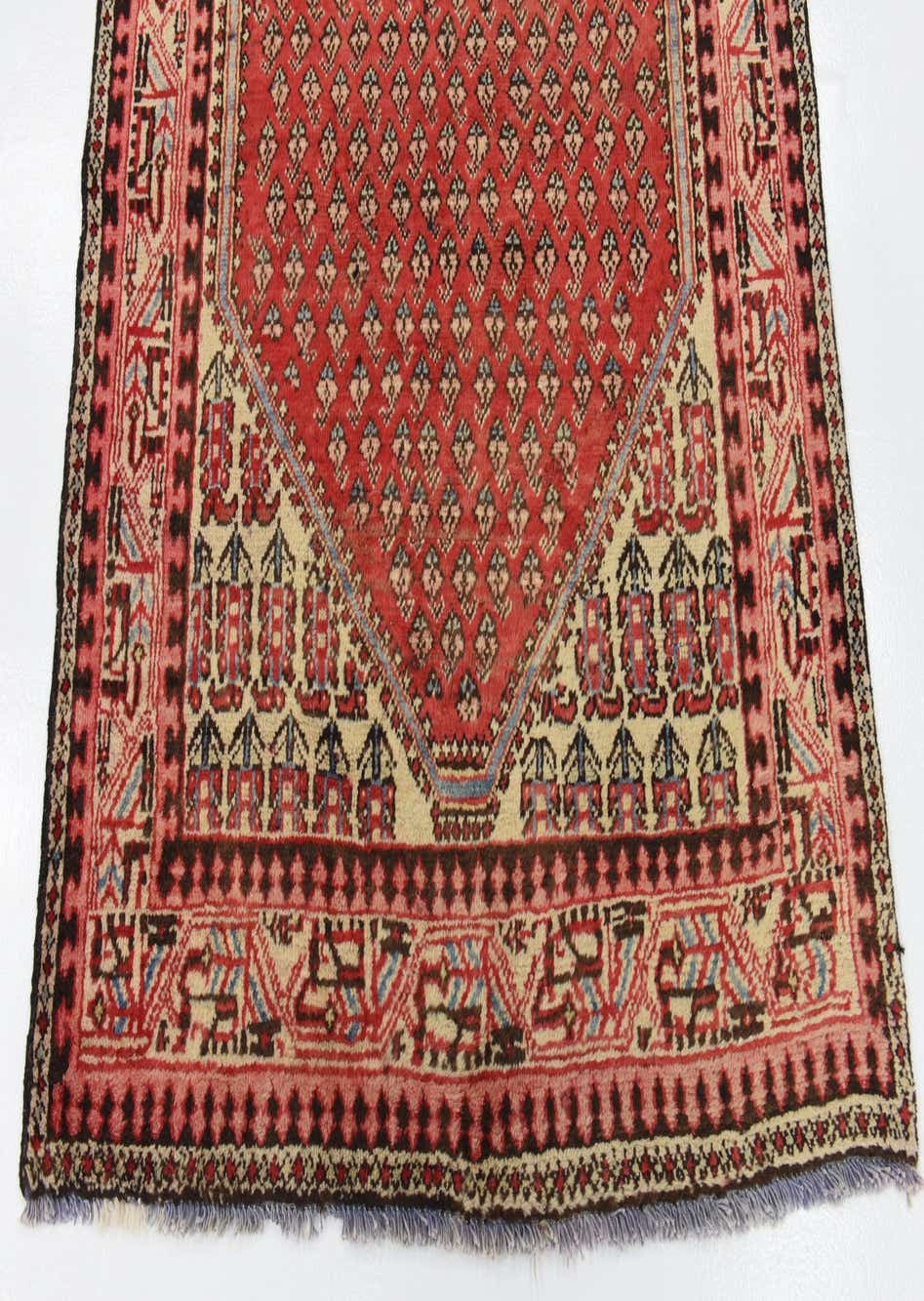 Red 4' x 6' 8 Hand Knotted Botemir Persian Wool Rug eSaleRugs