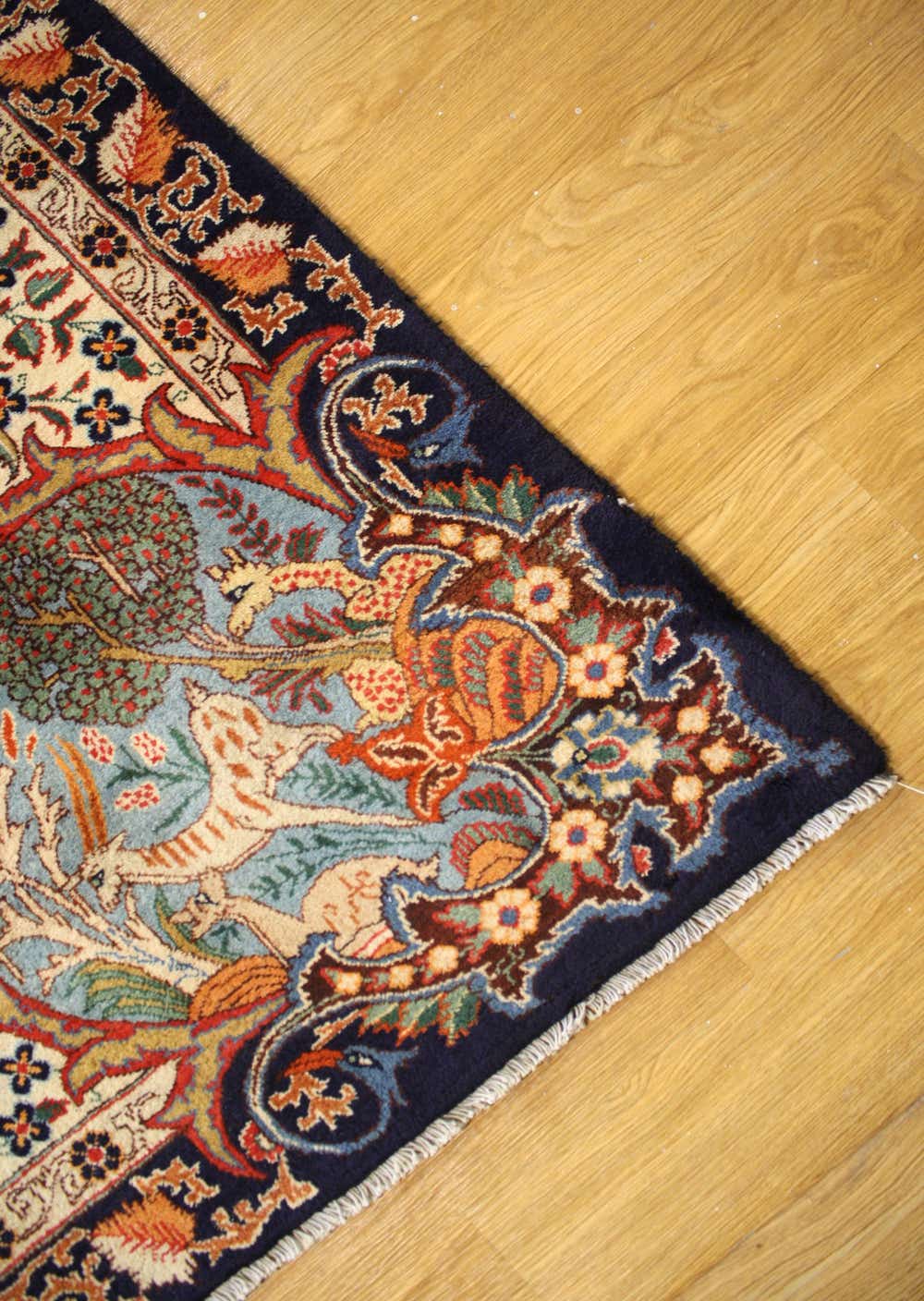 Navy Blue 9' 11 x 12' 9 Kashmar Persian Rug eSaleRugs