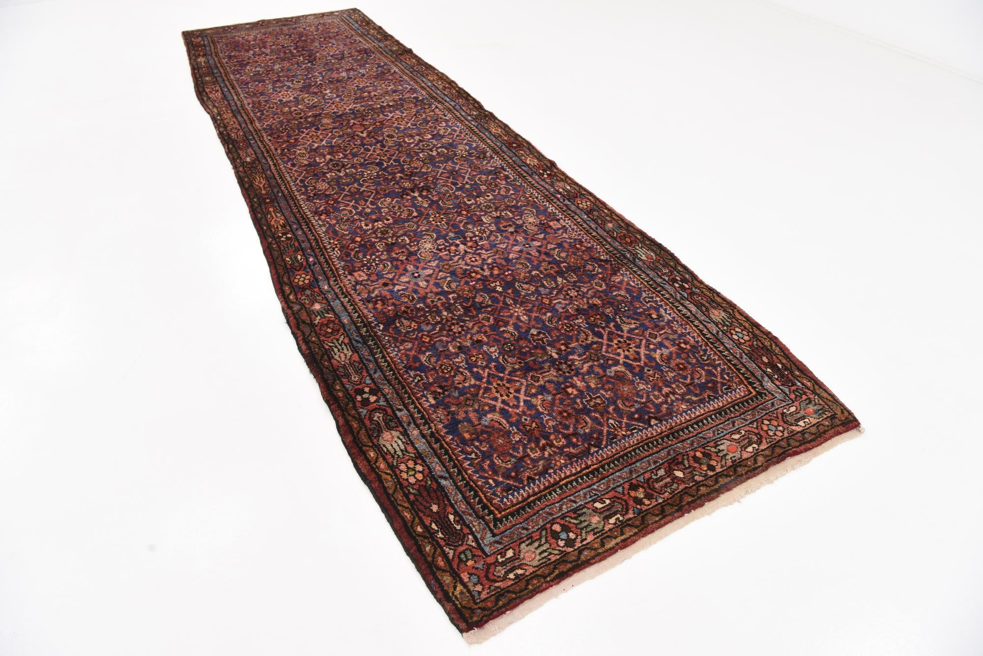 122cm x 417cm Hossainabad Persian Run...
