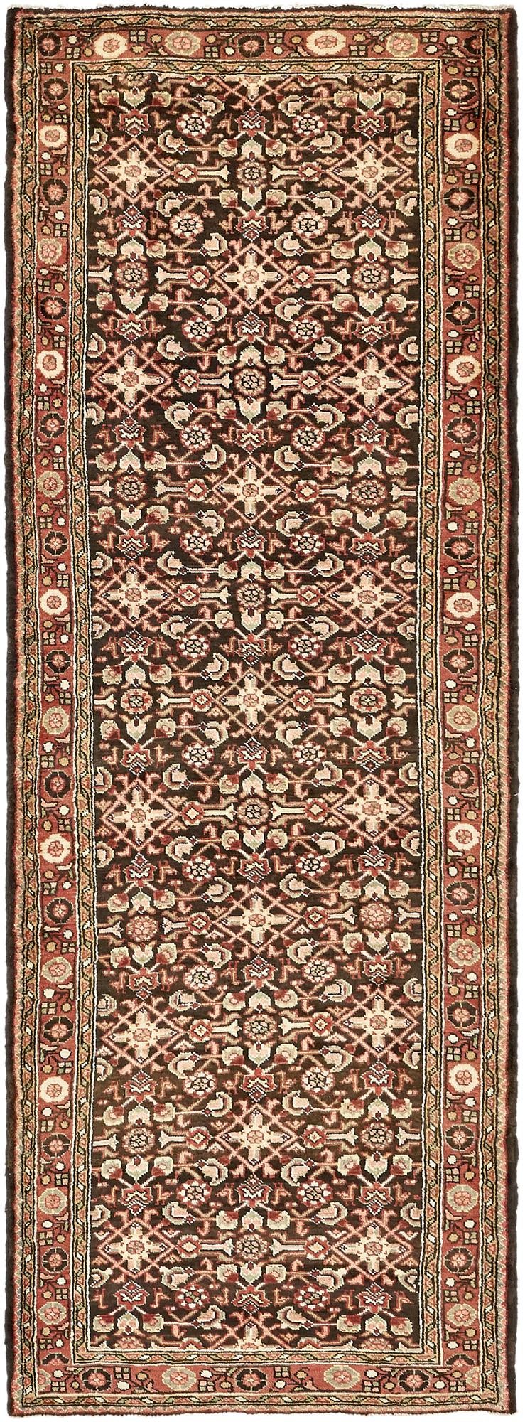 122cm x 348cm Hossainabad Persian Run...