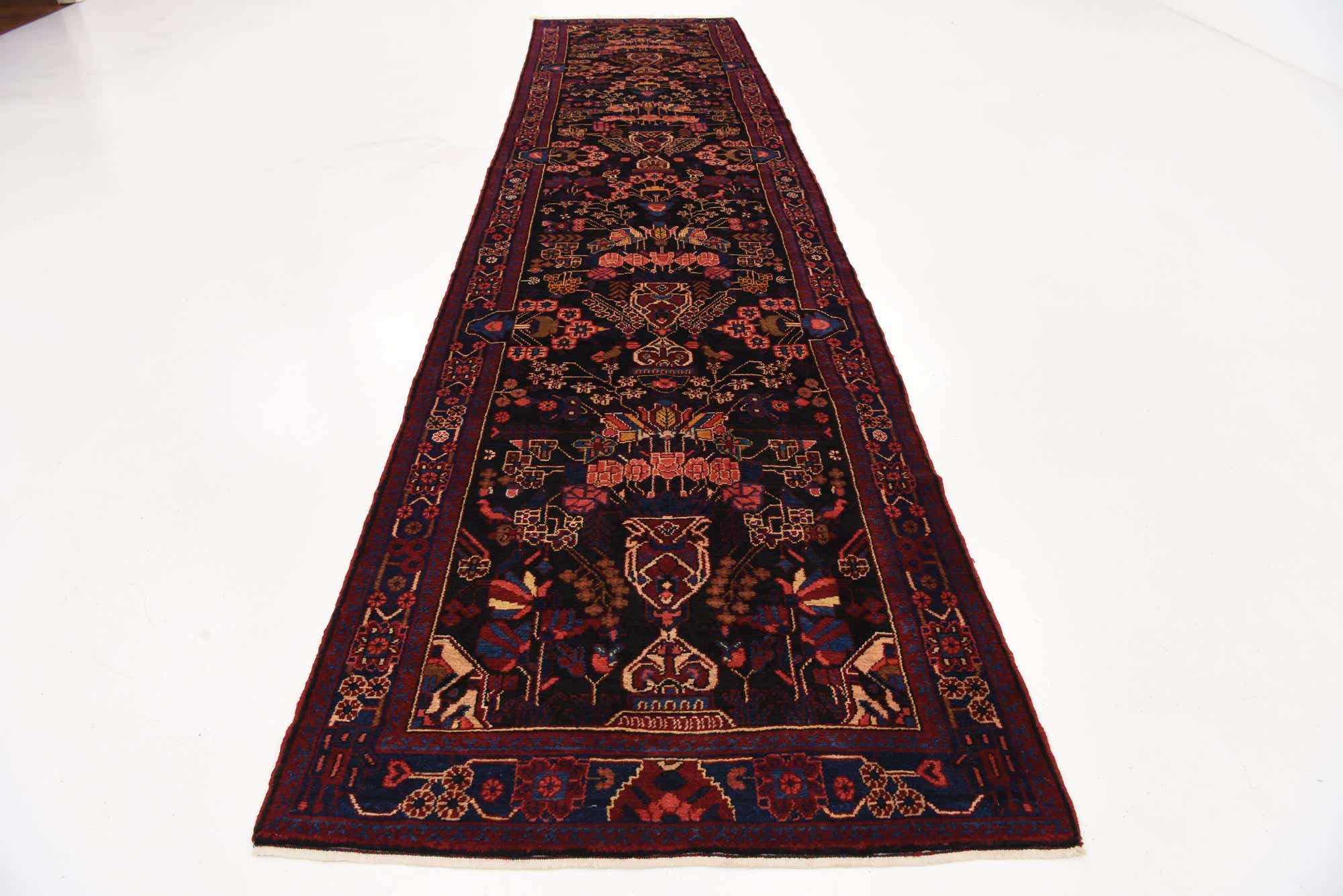 Red 3 10 X 16 8 Hand Knotted Nahavand Persian Wool Runner Rug ESaleRugs red-3-10-x-16-8-hand-knotted-nahavand-persian-wool-runner-rug-esalerugs