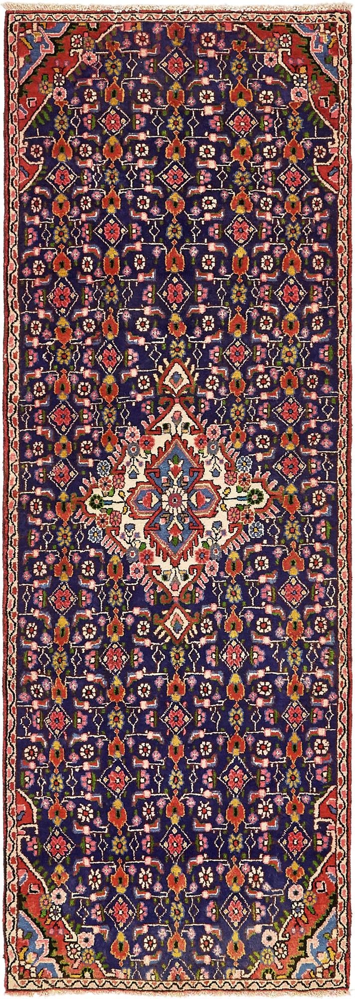 102cm x 282cm Hossainabad Persian Run...