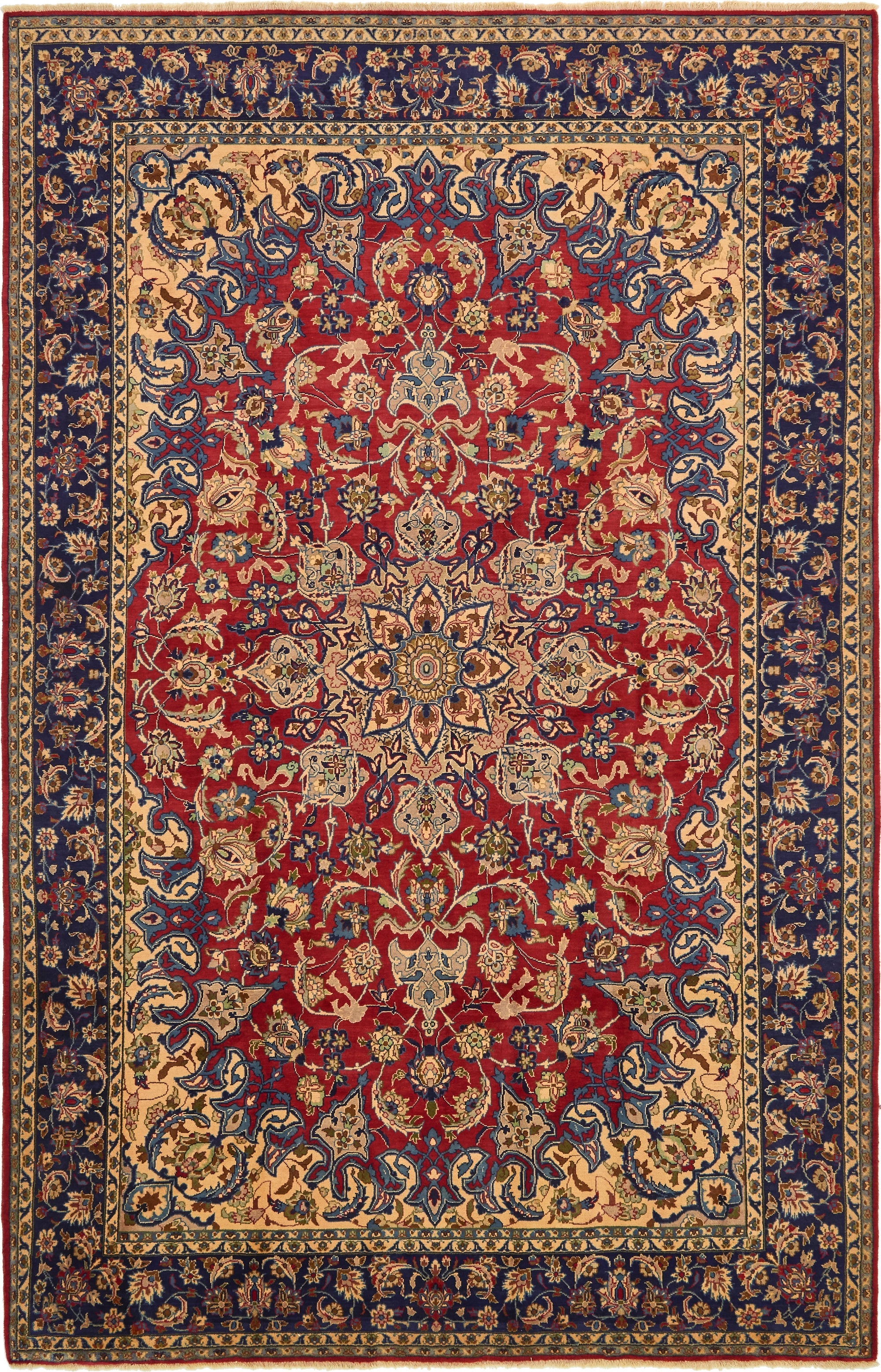 275cm x 427cm Isfahan Persian Rug
