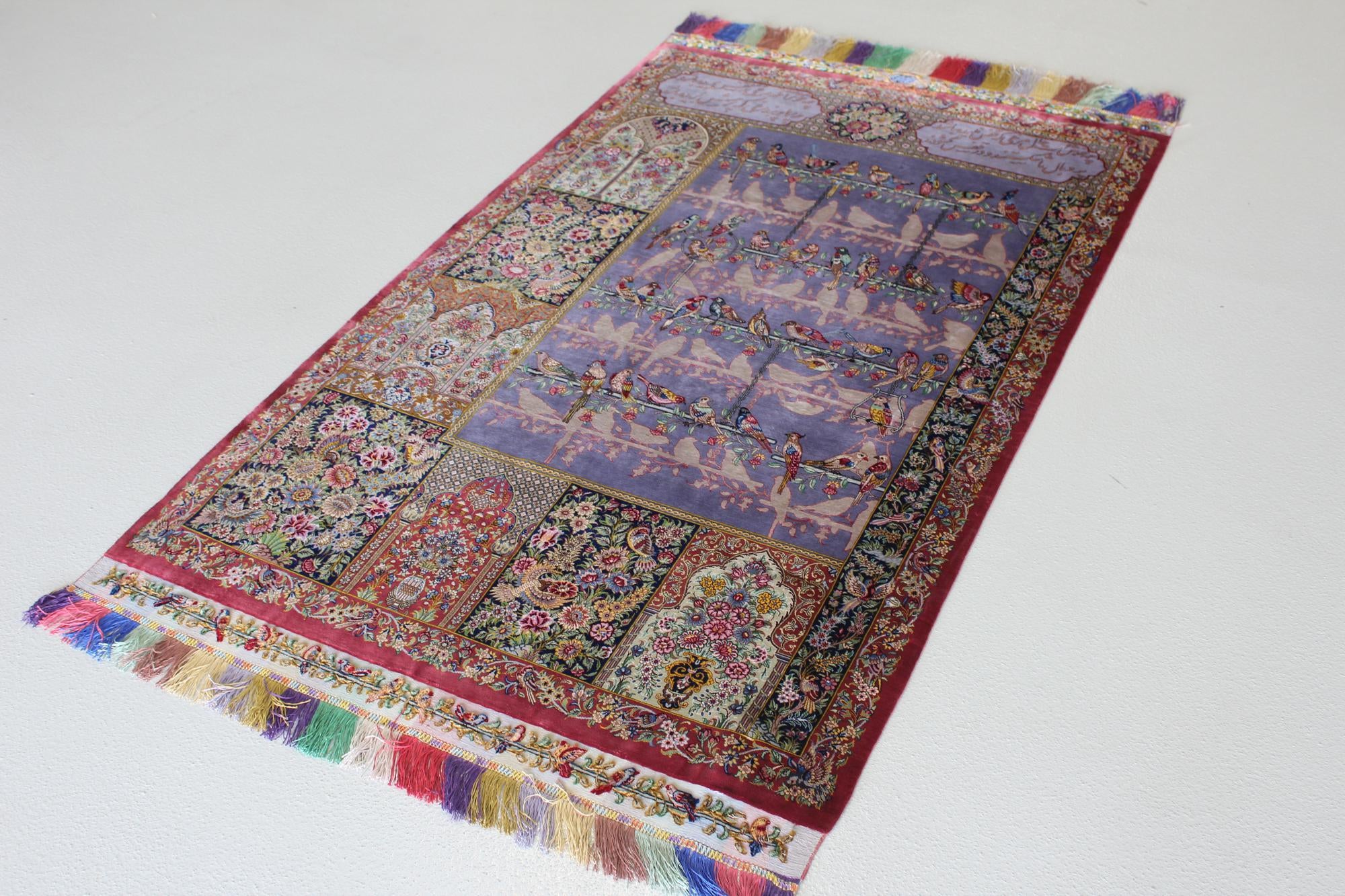 Image of 105cm x 168cm Qom Persian Rug